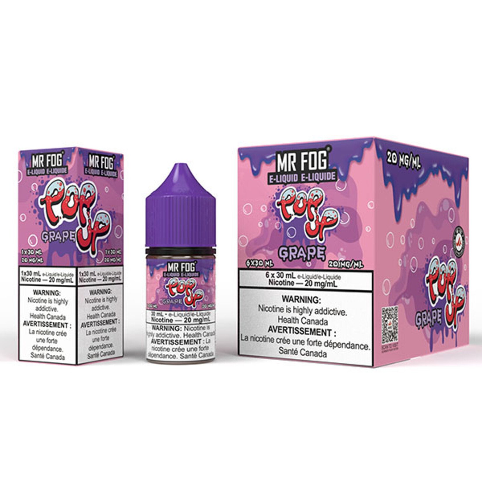 MR FOG MFEPU02 - MR FOG Popup E-Liquid Grape 30ML Salt