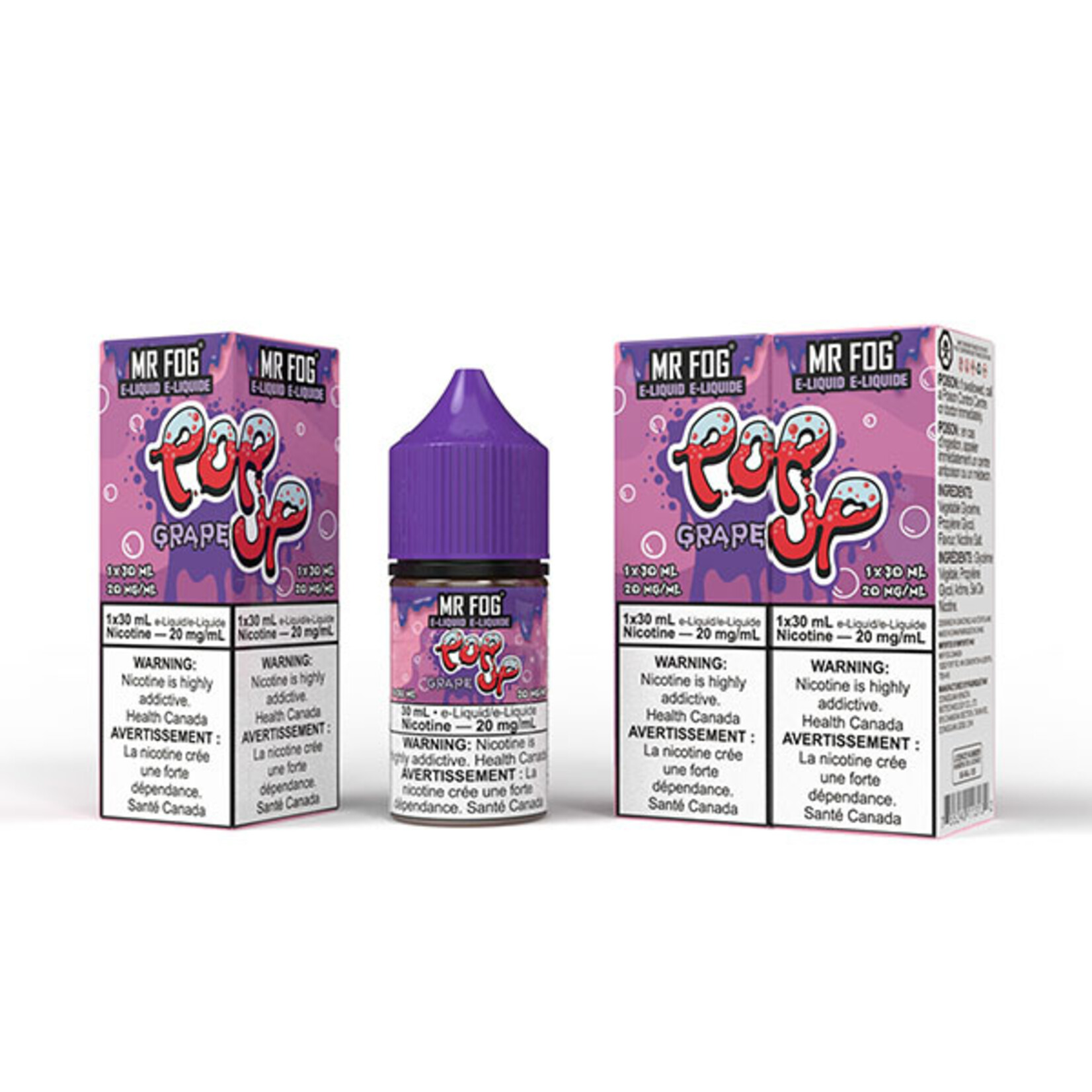 MR FOG MFEPU02 - MR FOG Popup E-Liquid Grape 30ML Salt
