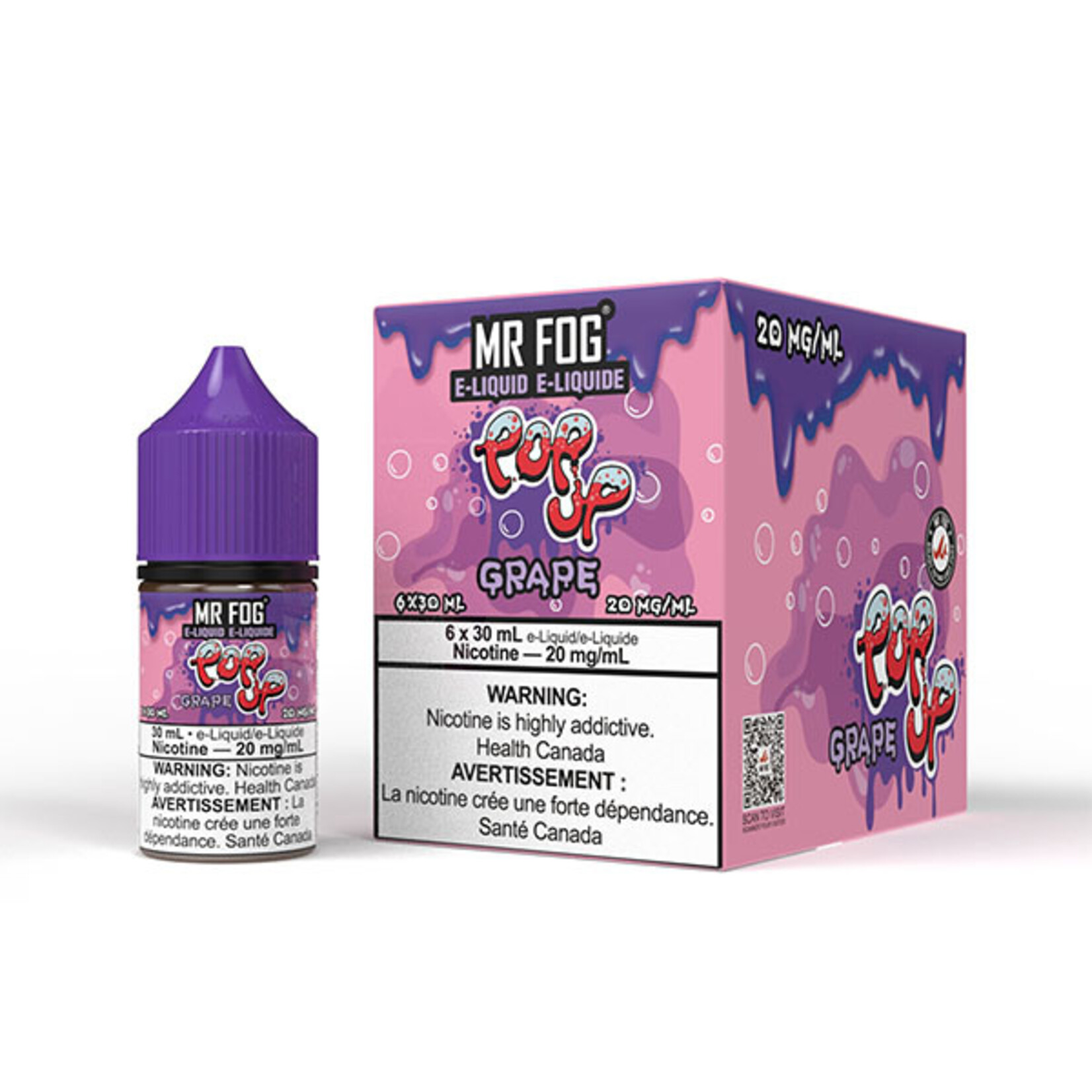 MR FOG MFEPU02 - MR FOG Popup E-Liquid Grape 30ML Salt