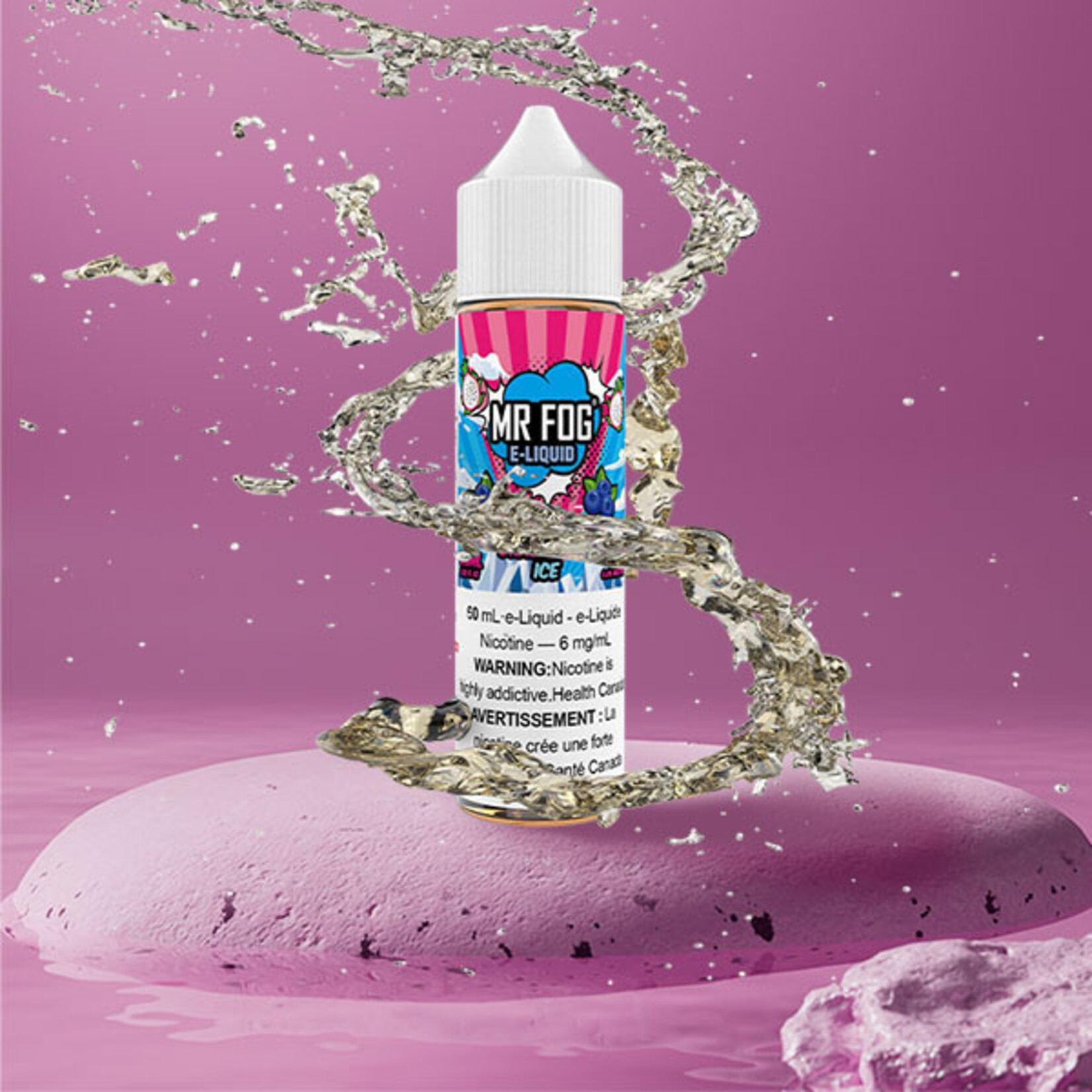 MR FOG [Original Series] MR FOG Blueberry Dragonfruit Ice E-liquid Free Base - 60ml
