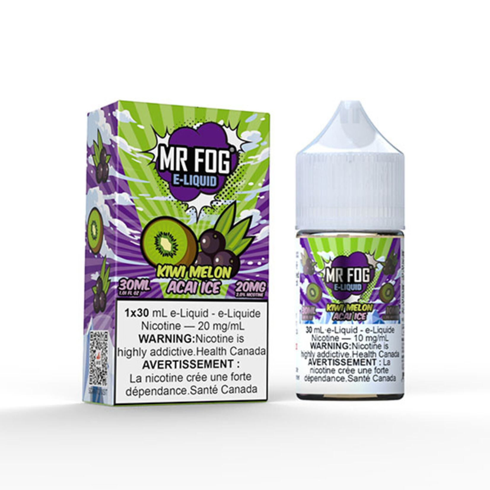 MR FOG MFE02 - MR FOG E-Liquid Kiwi Melon Acai Ice 30ML Salt