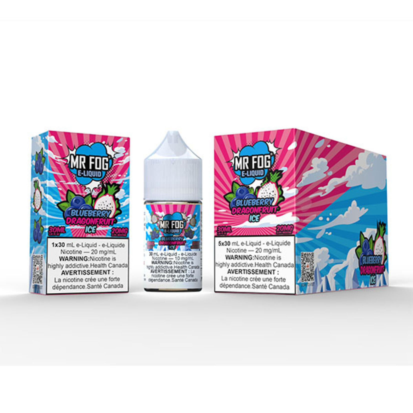 MR FOG MFE06 - MR FOG E-Liquid Blueberry Dragonfruit Ice 30ML Salt