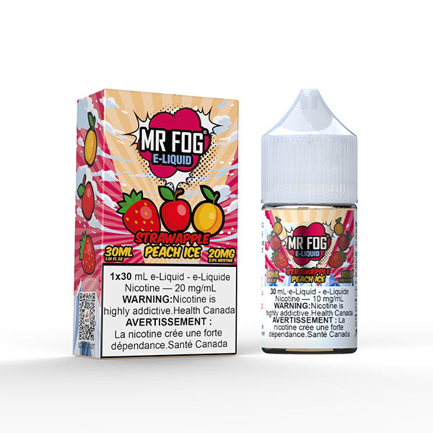 MR FOG MFE04 - MR FOG E-Liquid Strawapple Peach Ice 30ML Salt