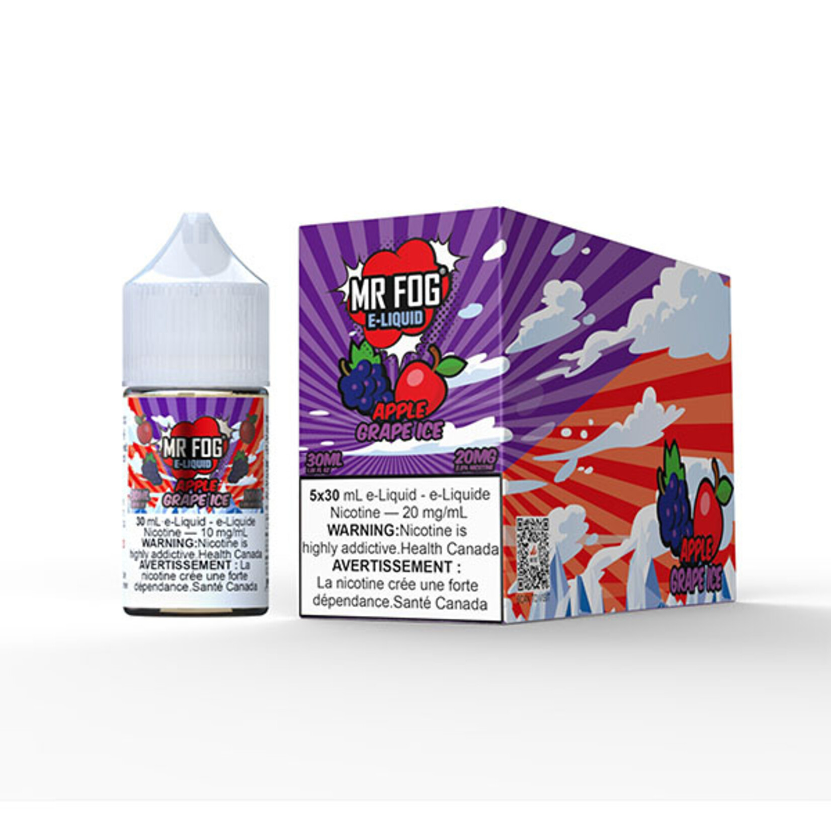 MR FOG MFE08 - MR FOG E-Liquid Apple Grape Ice 30ML Salt