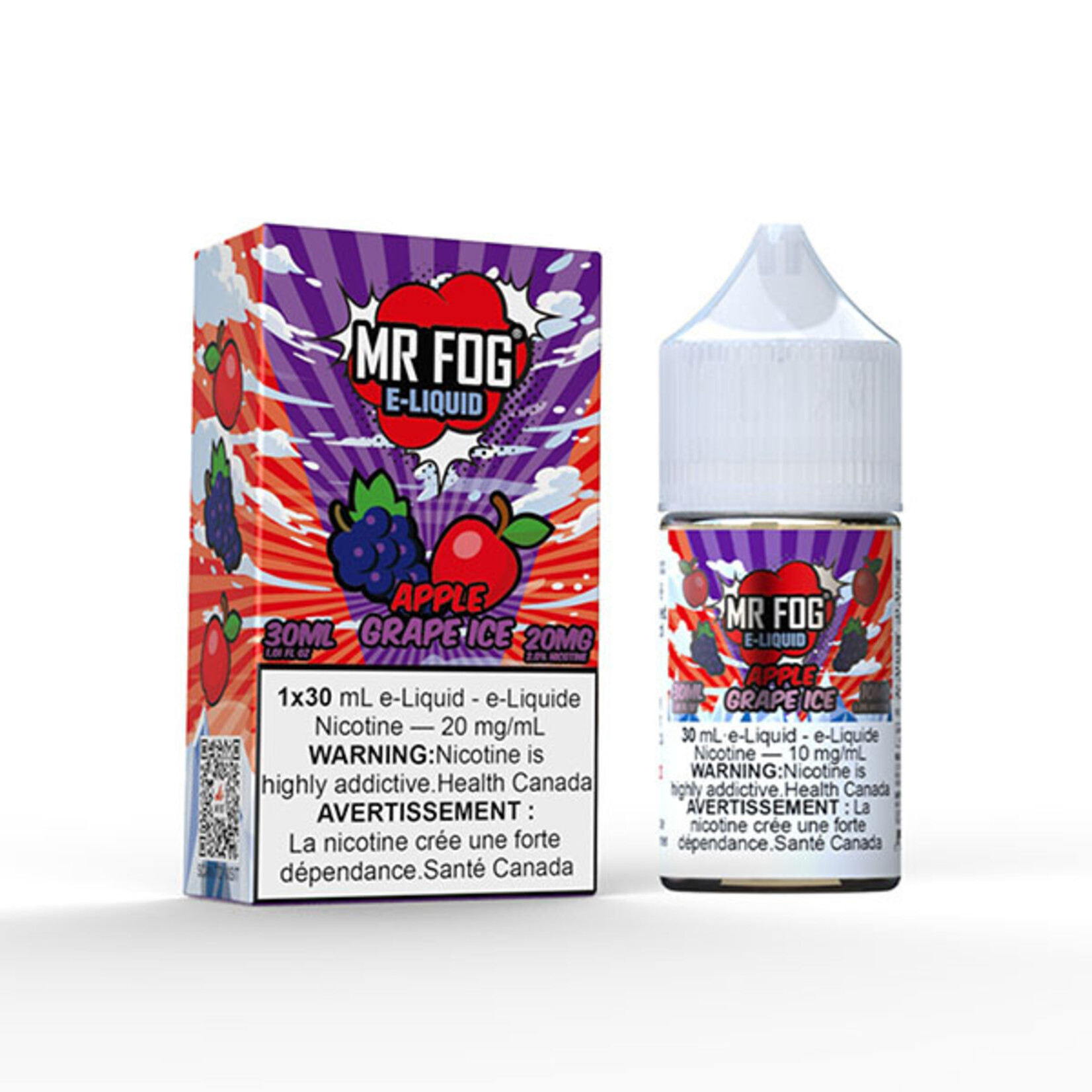 MR FOG MFE08 - MR FOG E-Liquid Apple Grape Ice 30ML Salt
