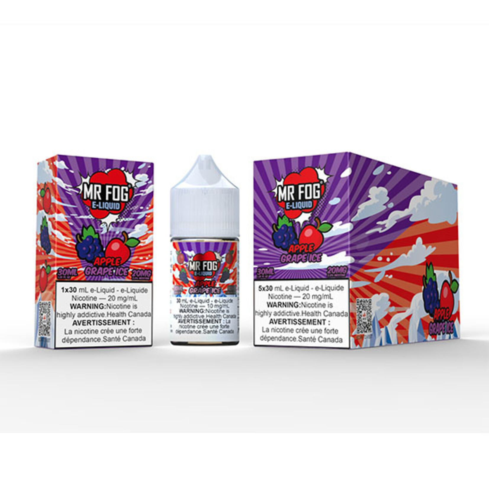 MR FOG MFE08 - MR FOG E-Liquid Apple Grape Ice 30ML Salt