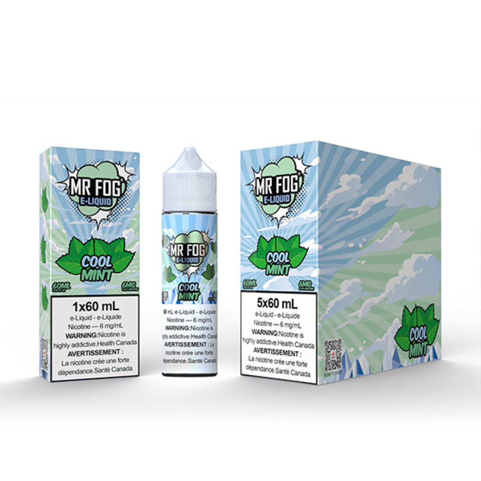 MR FOG MFE07 - MR FOG E-Liquid Cool Mint 60ML Freebase
