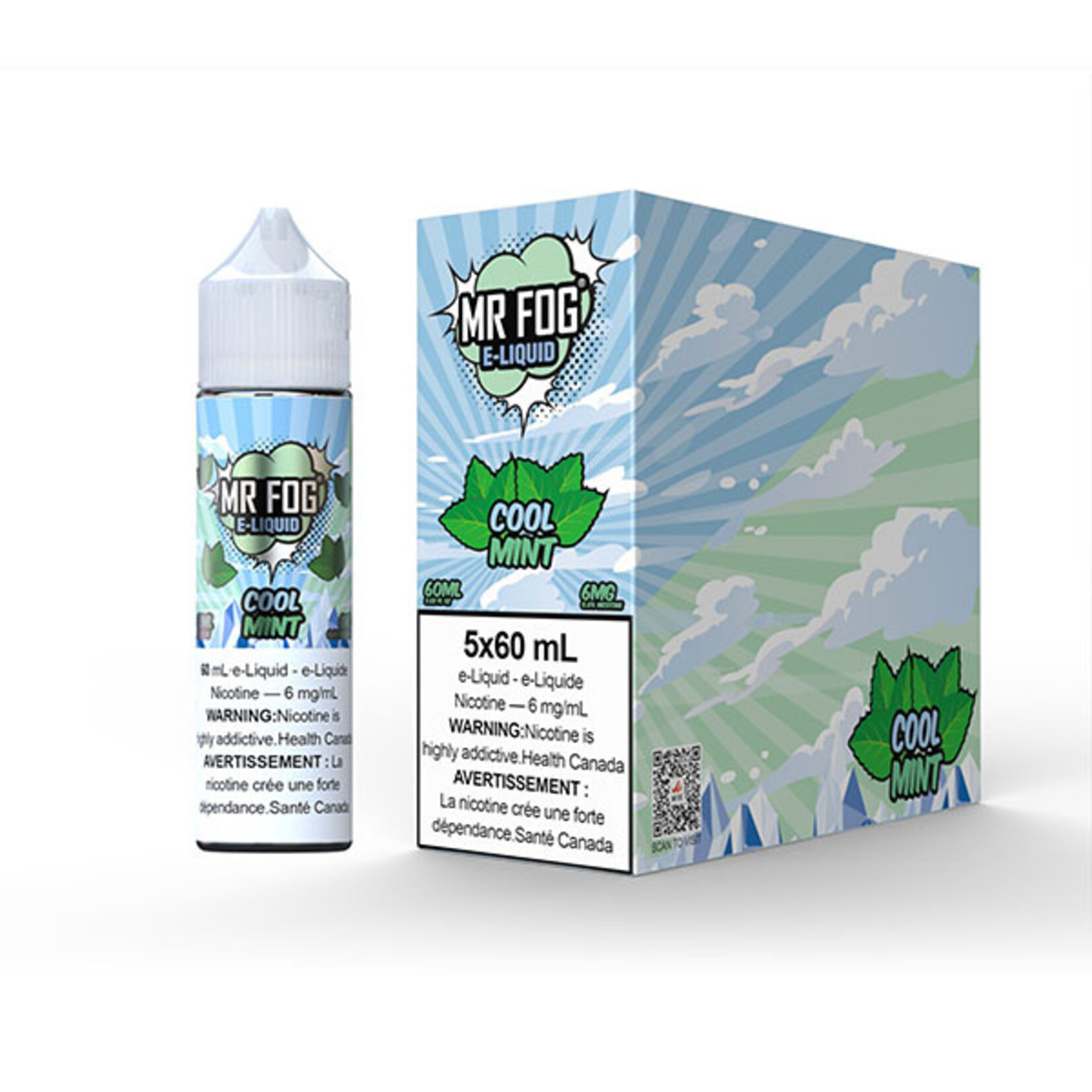 MR FOG MFE07 - MR FOG E-Liquid Cool Mint 60ML Freebase