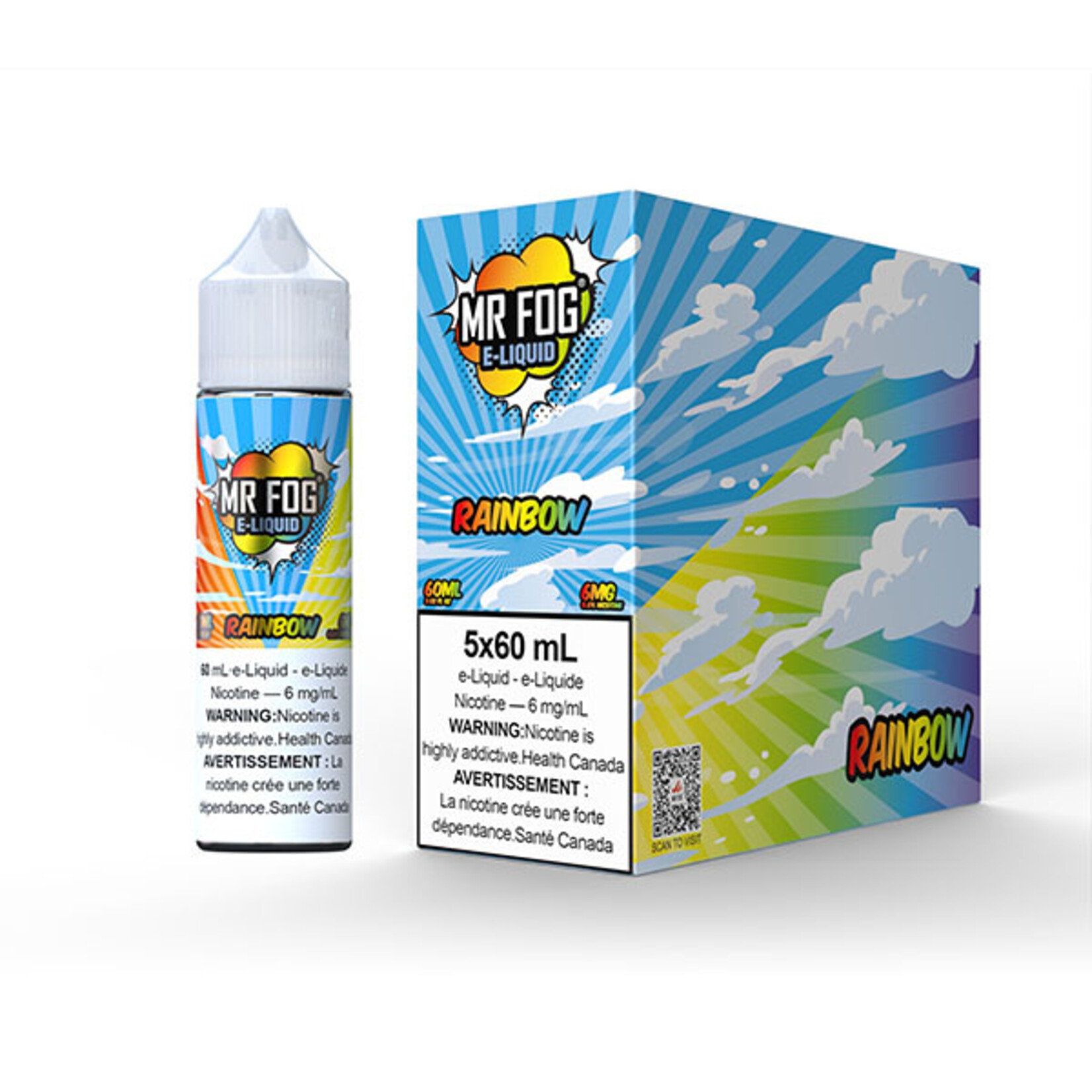 MR FOG MFE05 - MR FOG E-Liquid Rainbow 60ML Freebase