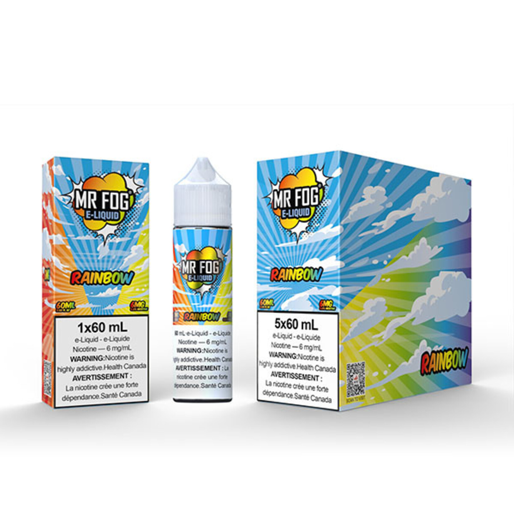 MR FOG MFE05 - MR FOG E-Liquid Rainbow 60ML Freebase
