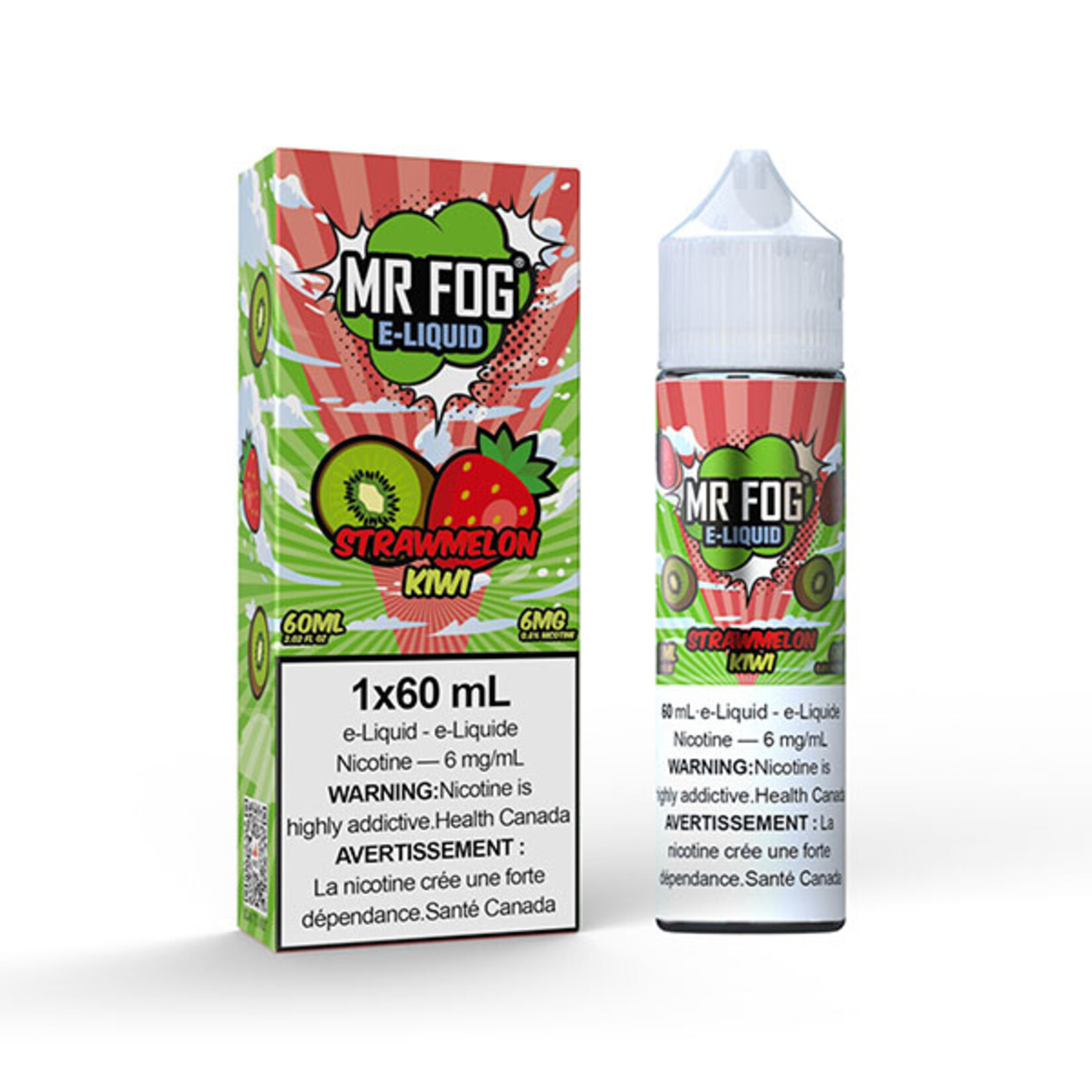 MR FOG MFE03 - MR FOG E-Liquid Strawmelon Kiwi 60ML Freebase