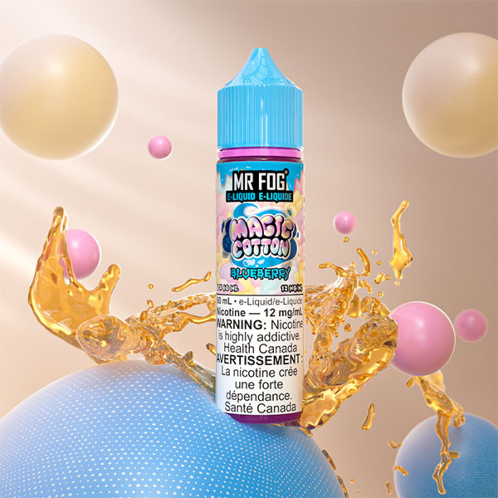 MR FOG MFEMC01 - MR FOG Magic Cotton E-Liquid Blueberry 60ML Freebase
