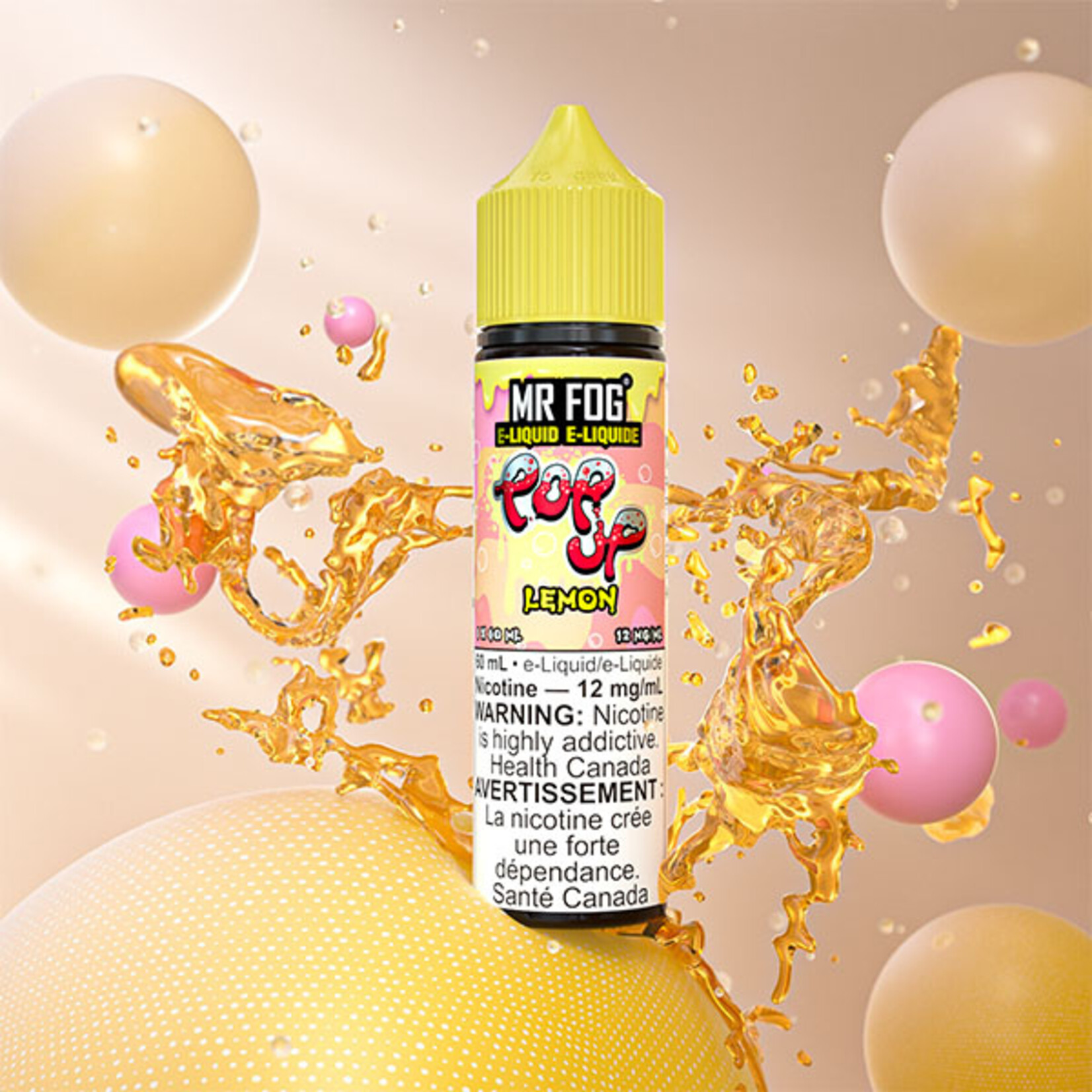 MR FOG MFEPU03 - MR FOG Popup E-Liquid Lemon 60ML Freebase
