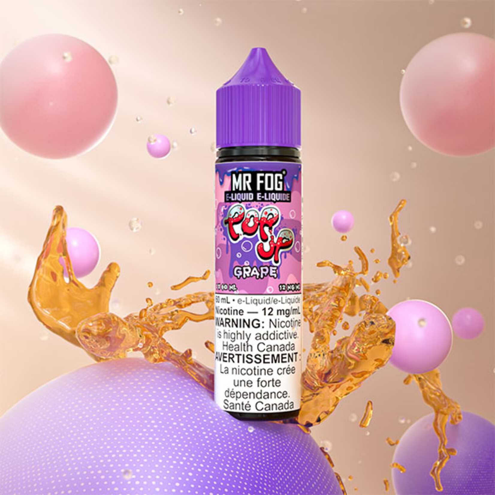 MR FOG MFEPU02 - MR FOG Popup E-Liquid Grape 60ML Freebase