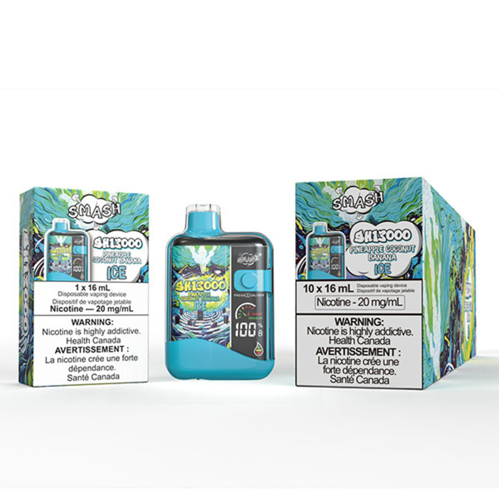 SMASH SH03 - SMASH SH13000 Pineapple Coconut Banana Ice