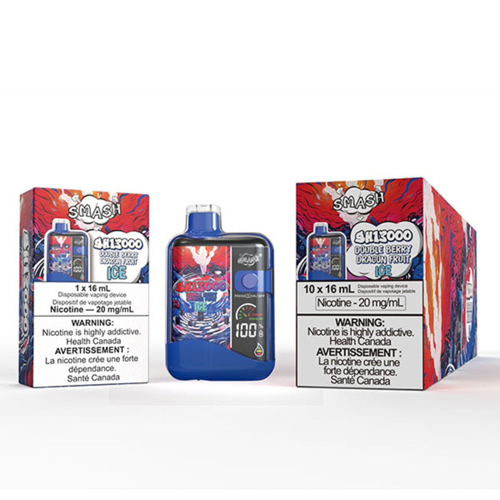 SMASH SH08 - SMASH SH13000 Double Berry Dragon Fruit Ice