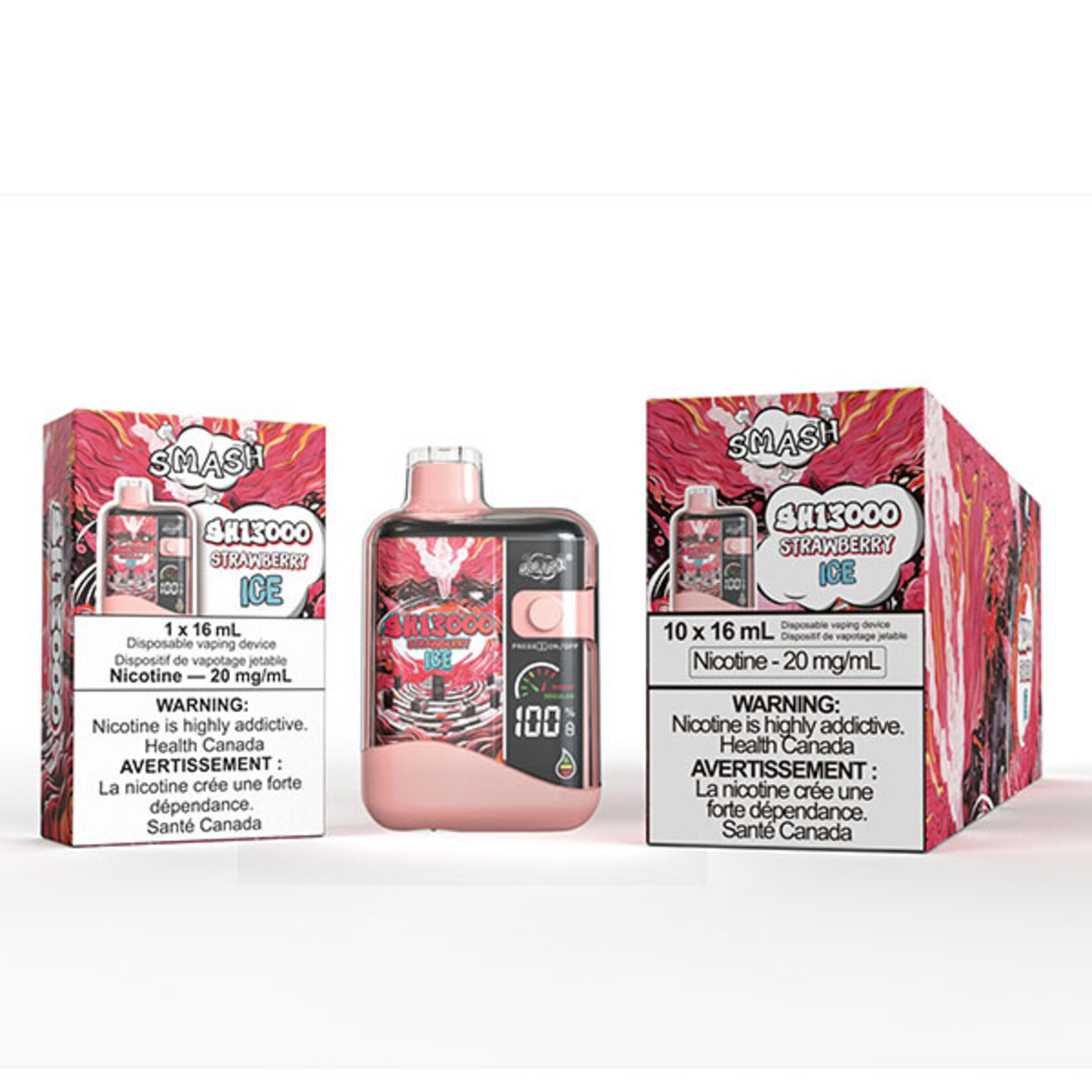 SMASH SH10 - SMASH SH13000 Strawberry Ice