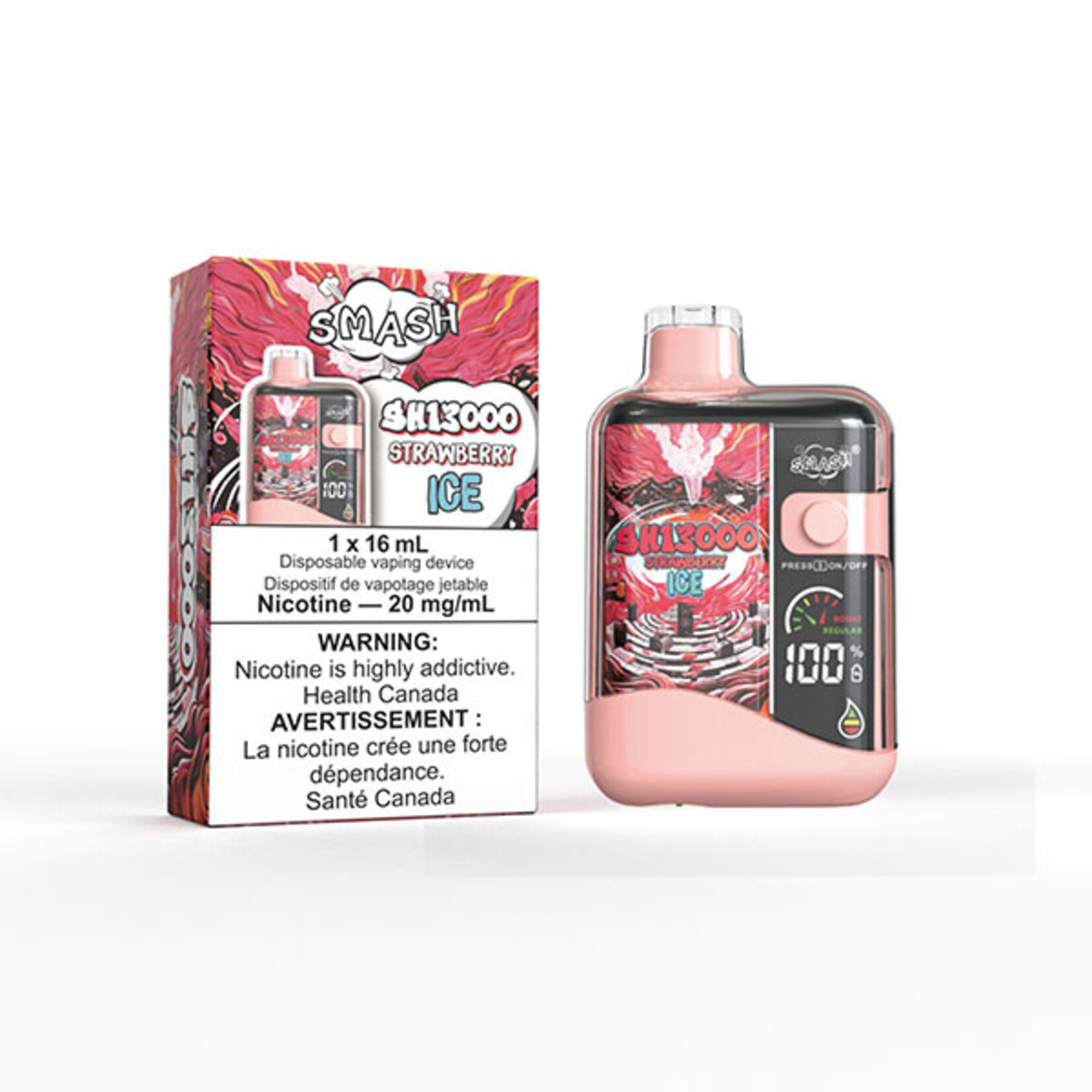 SMASH SH10 - SMASH SH13000 Strawberry Ice