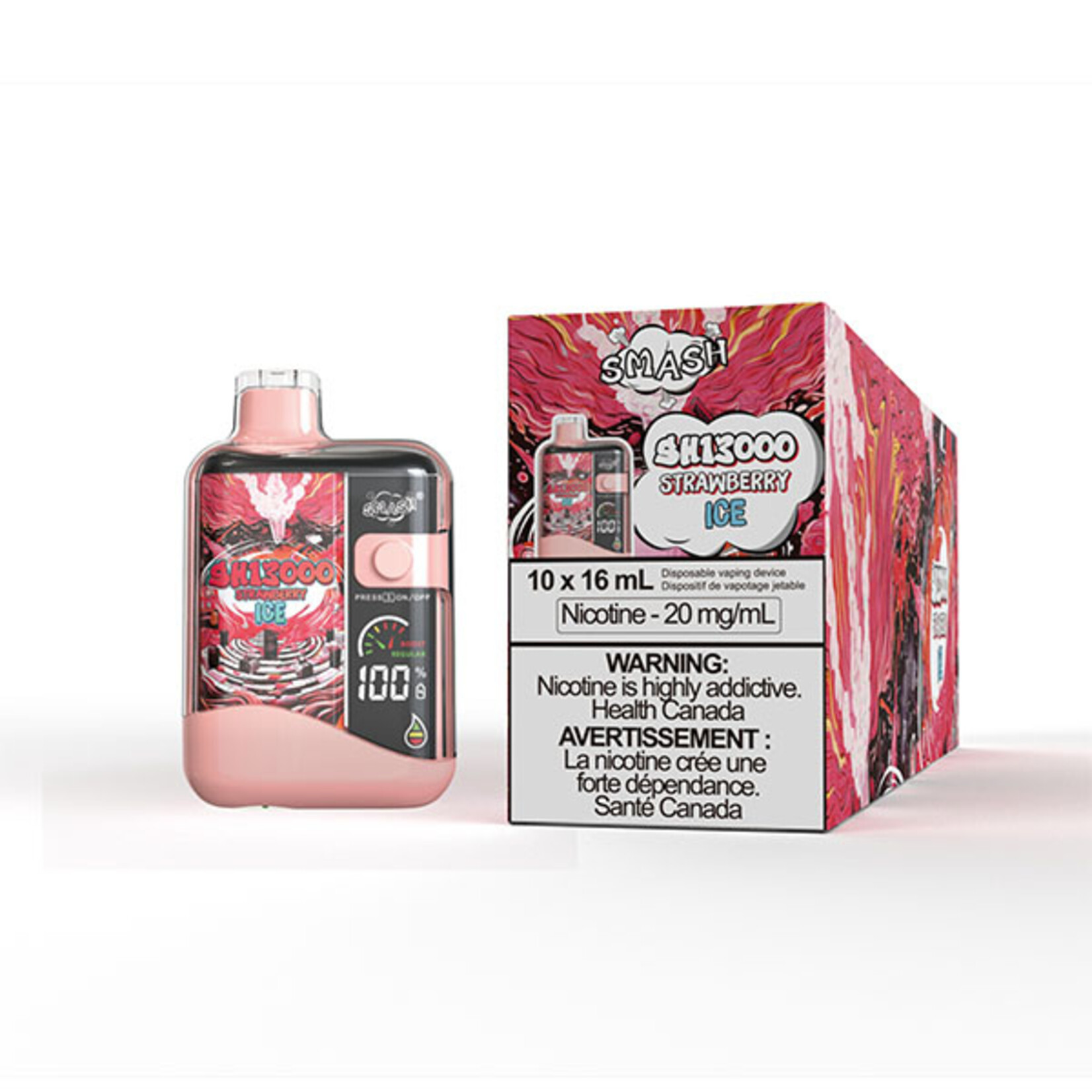 SMASH SH10 - SMASH SH13000 Strawberry Ice