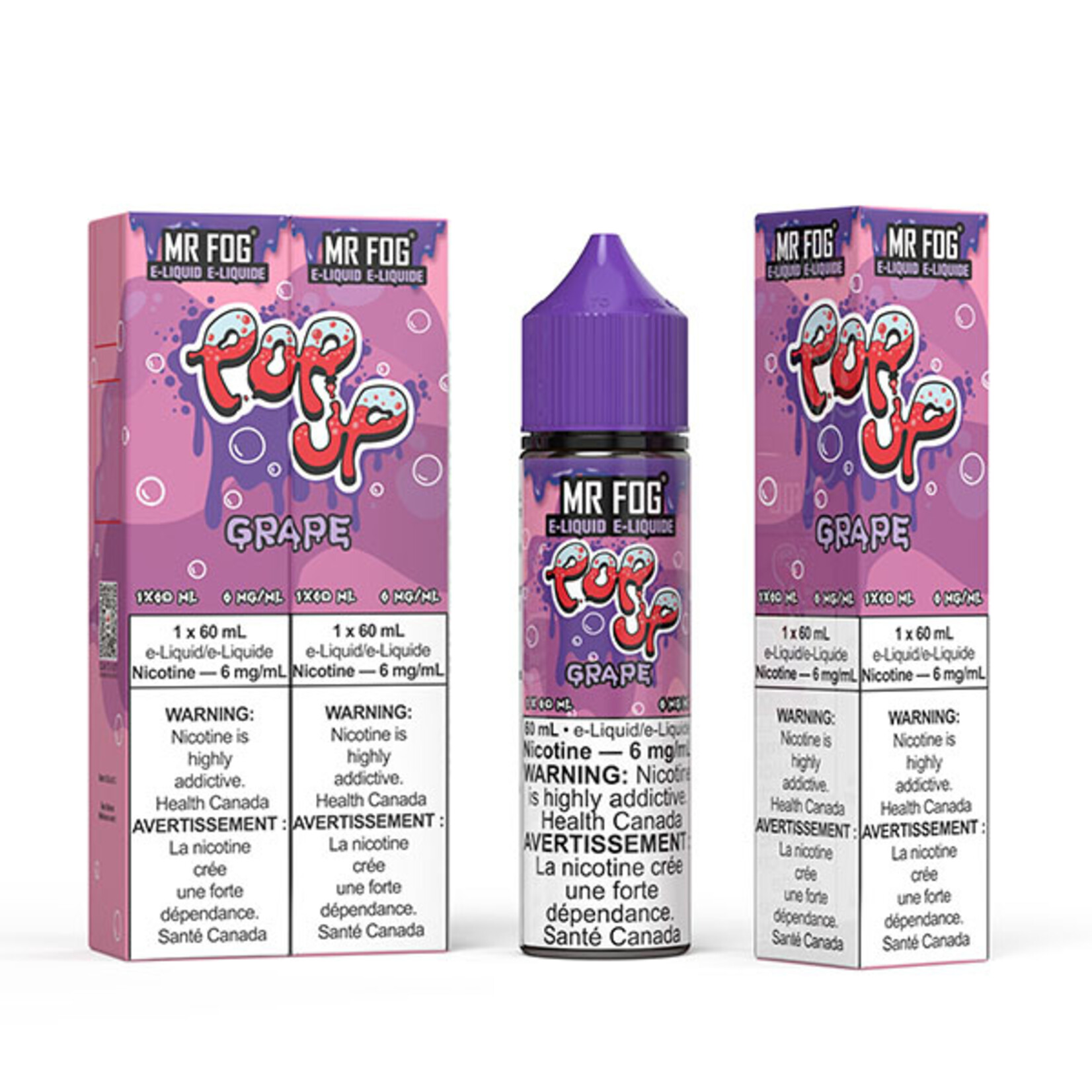 MR FOG MFEPU02 - MR FOG Popup E-Liquid Grape 60ML Freebase
