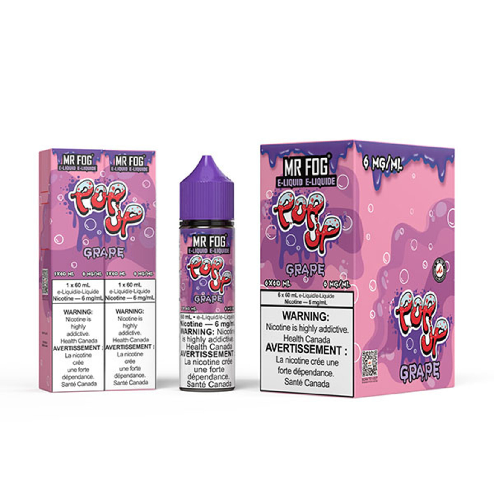 MR FOG MFEPU02 - MR FOG Popup E-Liquid Grape 60ML Freebase