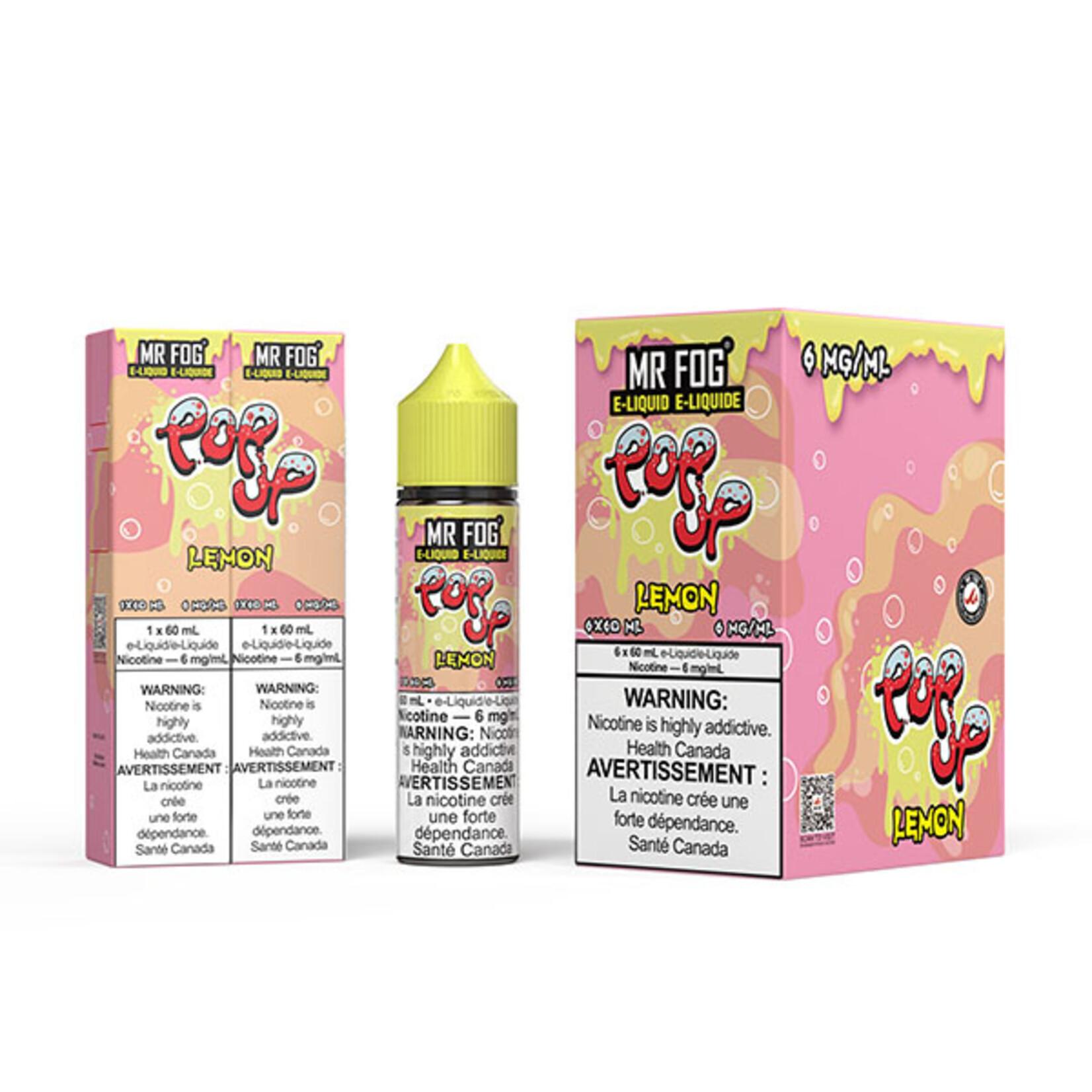 MR FOG MFEPU03 - MR FOG Popup E-Liquid Lemon 60ML Freebase