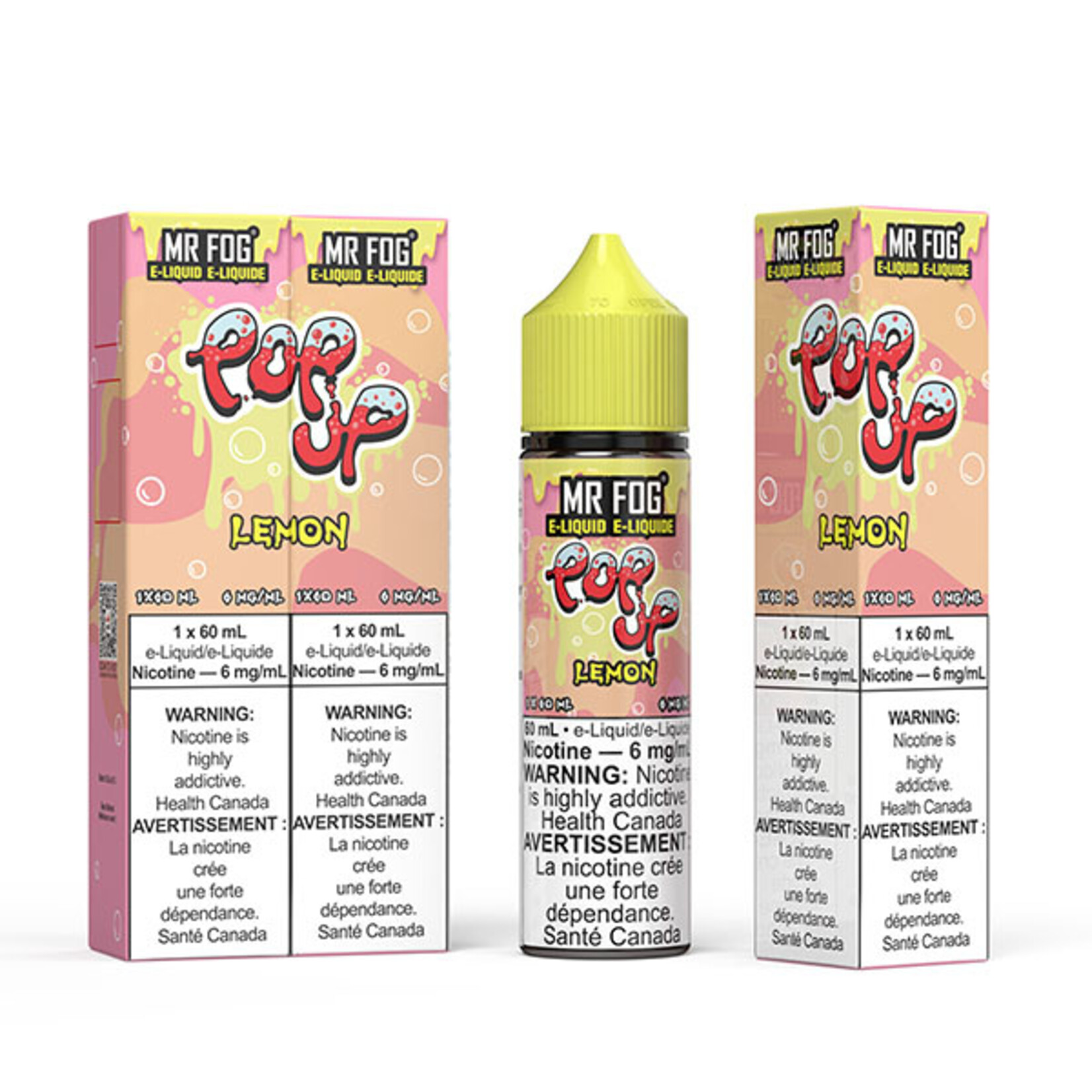 MR FOG MFEPU03 - MR FOG Popup E-Liquid Lemon 60ML Freebase