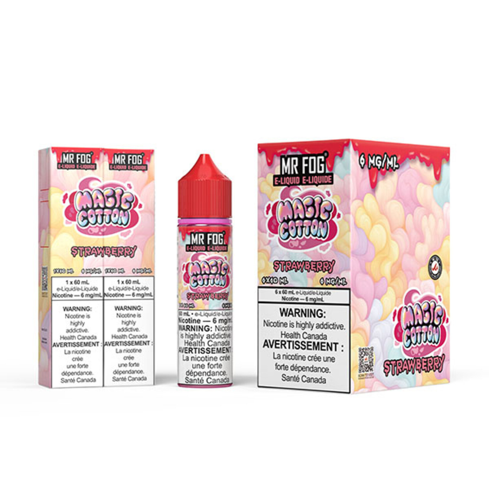 MR FOG MFEMC03 - MR FOG Magic Cotton E-Liquid Strawberry 60ML Freebase