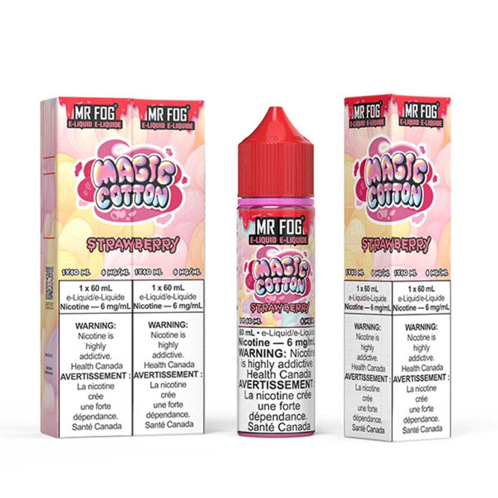 MR FOG MFEMC03 - MR FOG Magic Cotton E-Liquid Strawberry 60ML Freebase