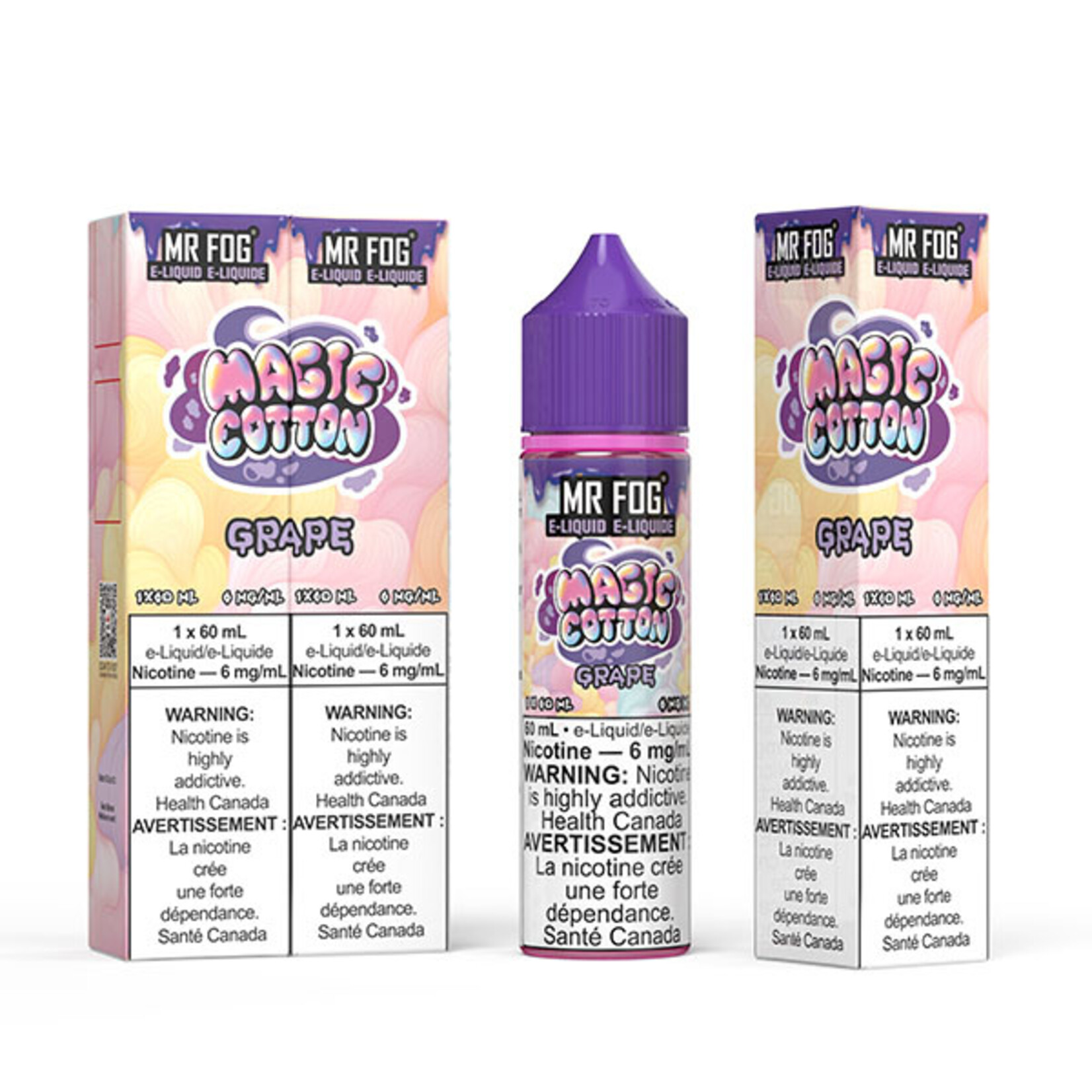 MR FOG MFEMC02 - MR FOG Magic Cotton E-Liquid Grape 60ML Freebase