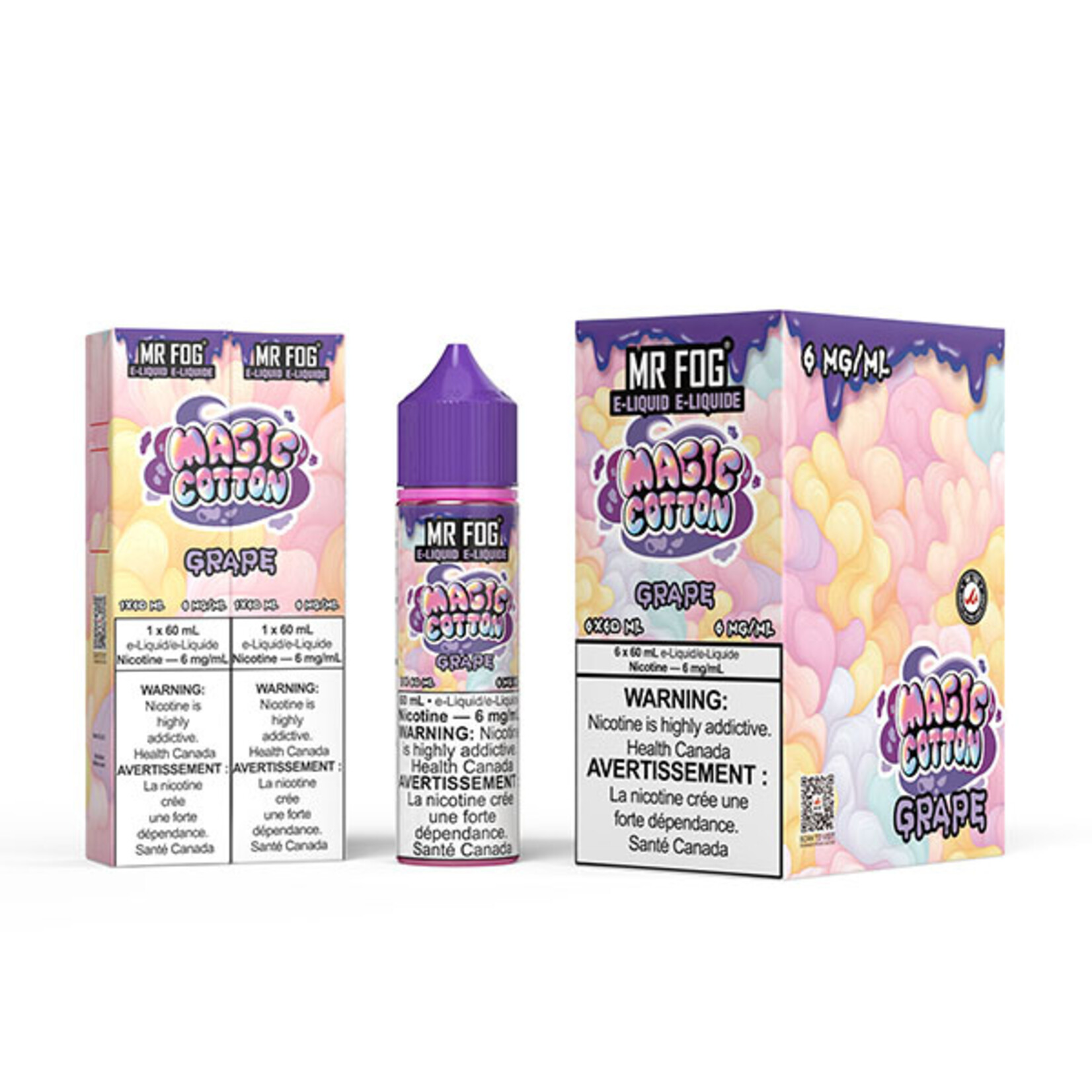 MR FOG MFEMC02 - MR FOG Magic Cotton E-Liquid Grape 60ML Freebase