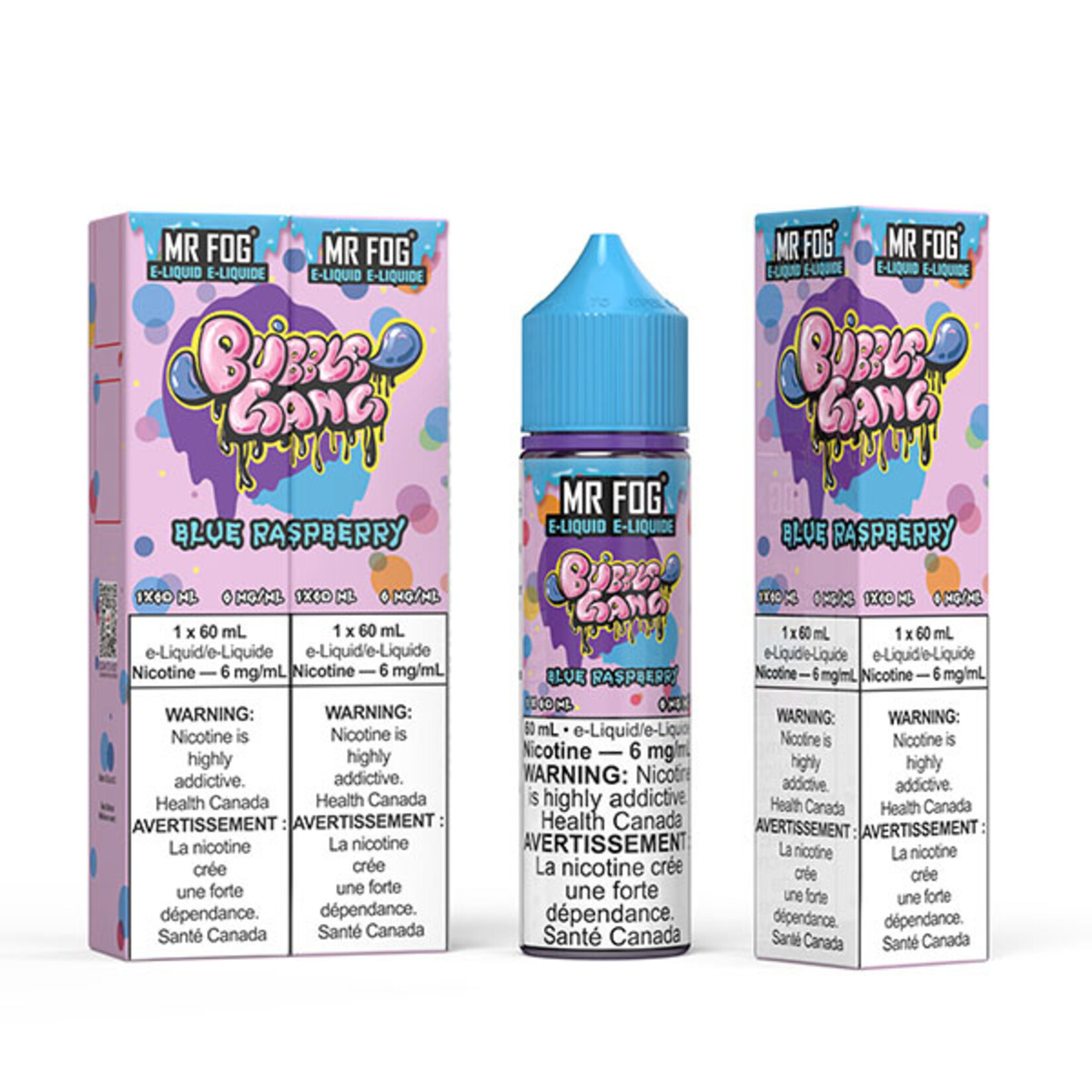 MR FOG MFEBG01 - MR FOG Bubble Gang E-Liquid Blue Raspberry 60ML Freebase