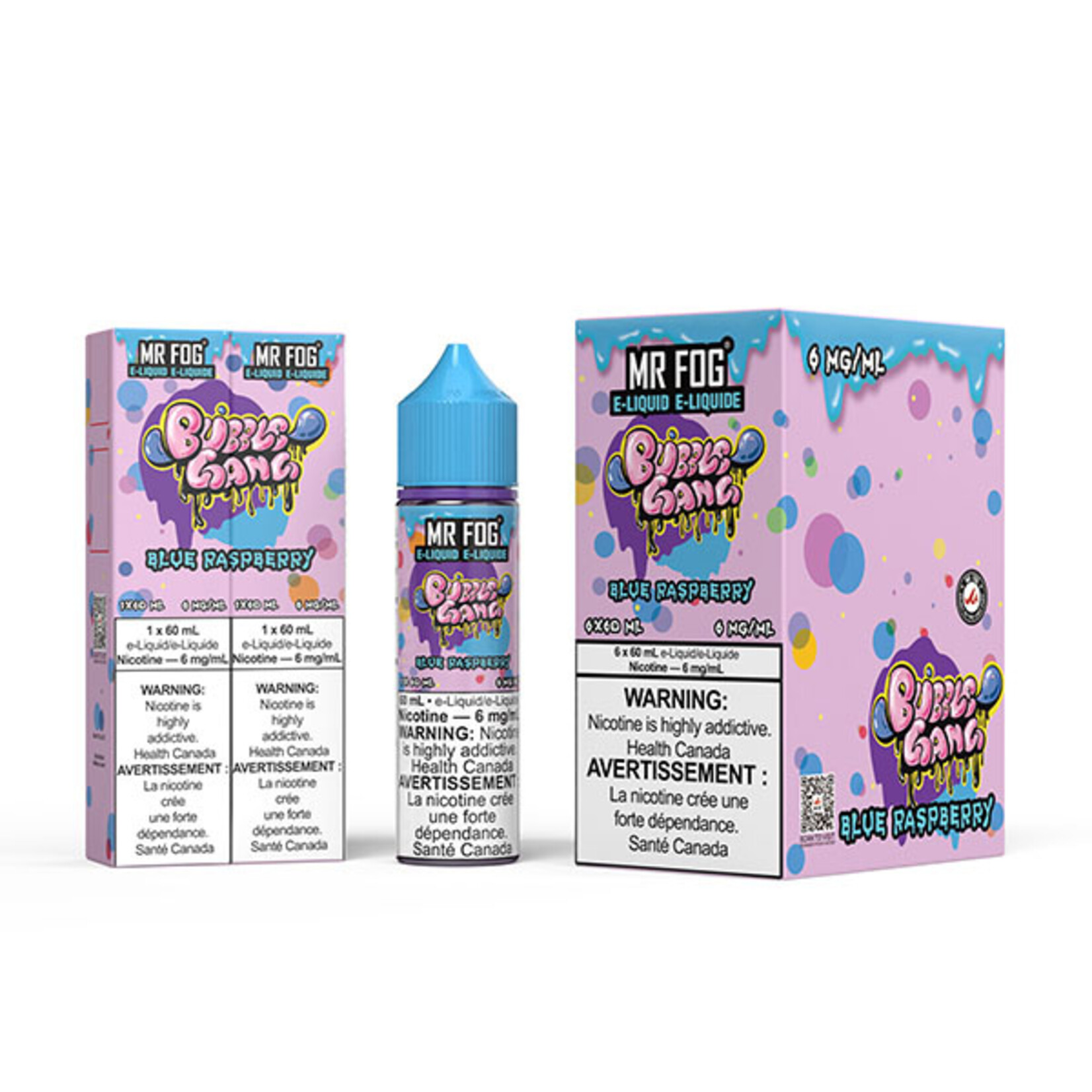 MR FOG MFEBG01 - MR FOG Bubble Gang E-Liquid Blue Raspberry 60ML Freebase