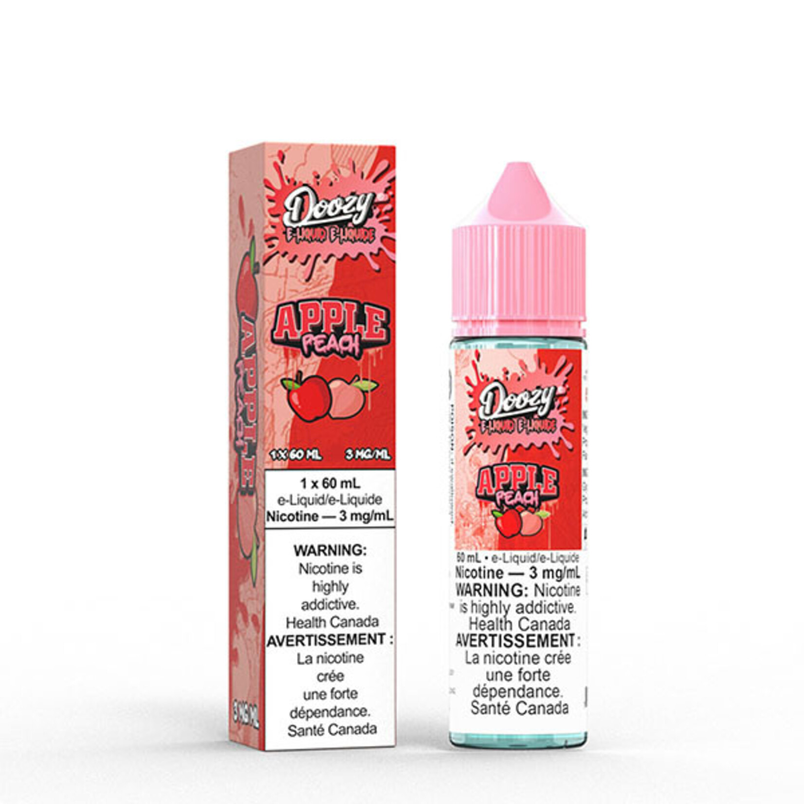 DOOZY DZE22 - DOOZY Apple Peach E-liquid - 60ml Freebase