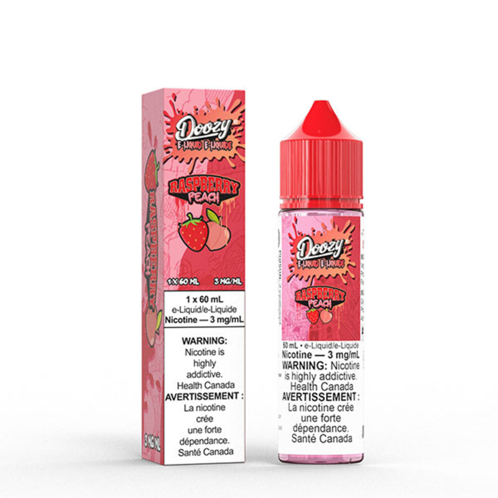 DOOZY DZE09 - DOOZY Raspberry Peach E-liquid - 60ml Freebase