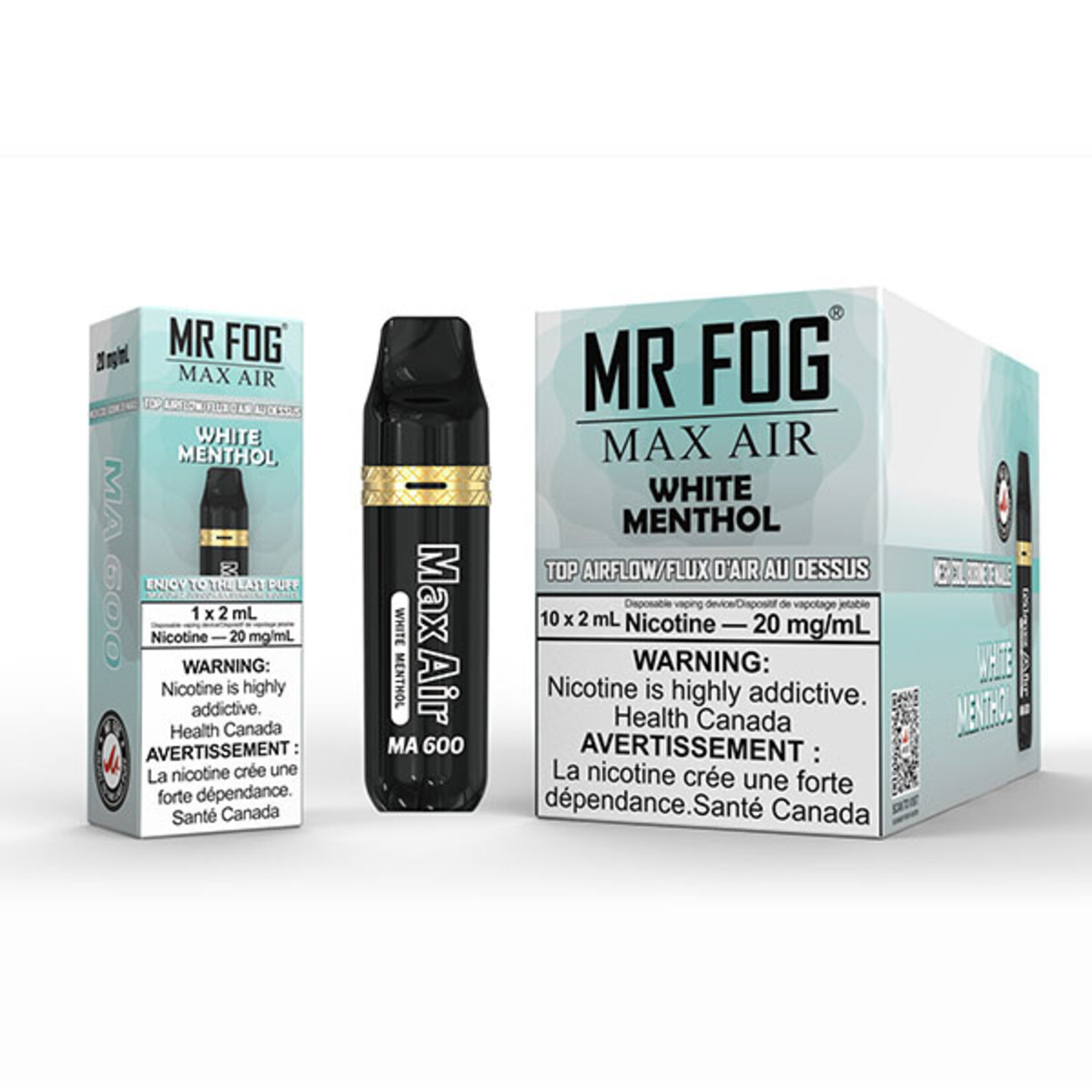 MR FOG MAM15 - MR FOG MA600 White Menthol (Federal Stamp Only)