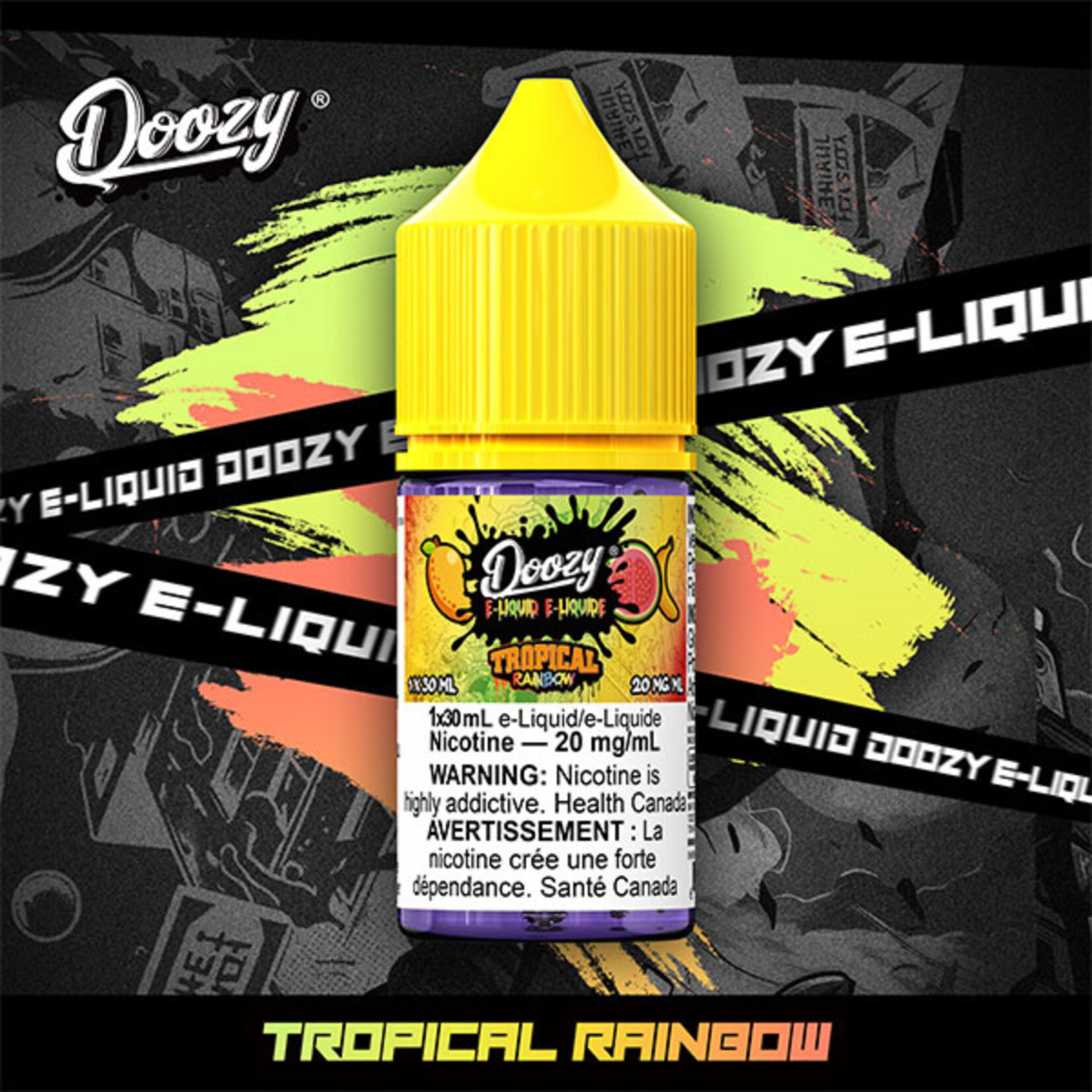 DOOZY DZE19 - DOOZY Tropical Rainbow E-liquid - 30ml Salt