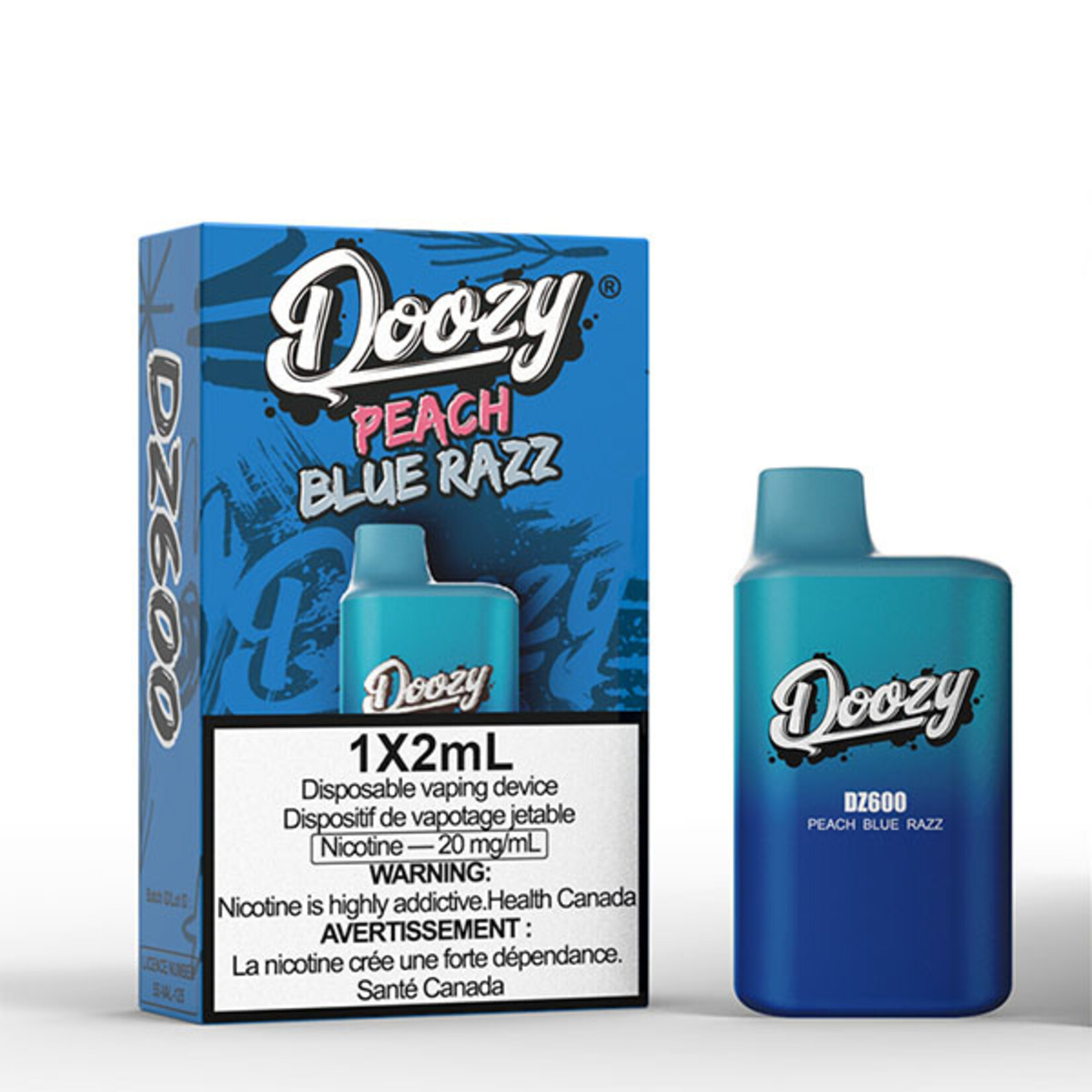 DOOZY DZM24 - DOOZY DZ600 600 PUFFS Peach Blue Razz
