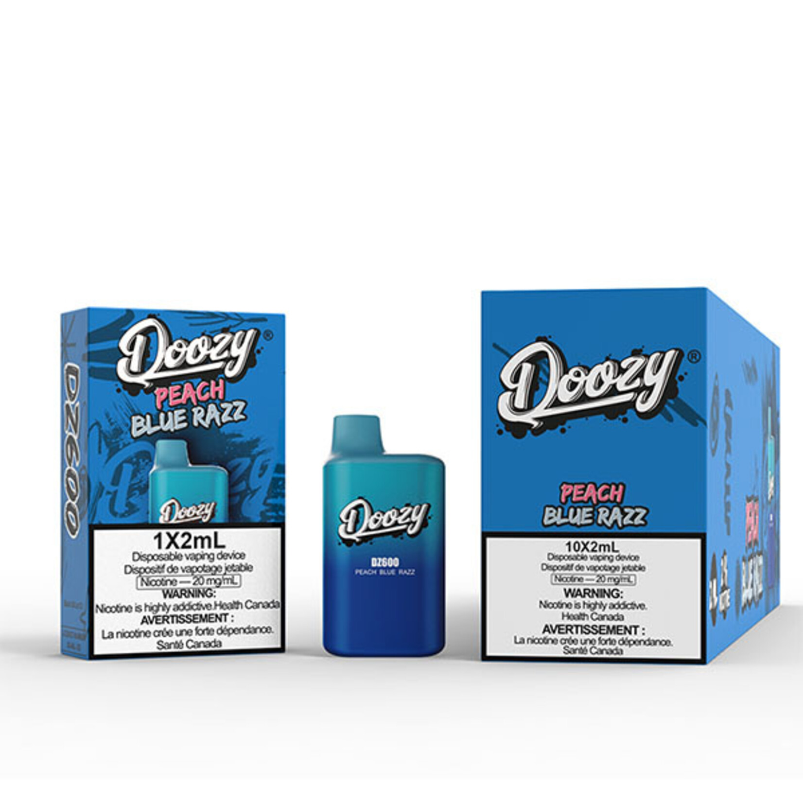 DOOZY DZM24 - DOOZY DZ600 600 PUFFS Peach Blue Razz