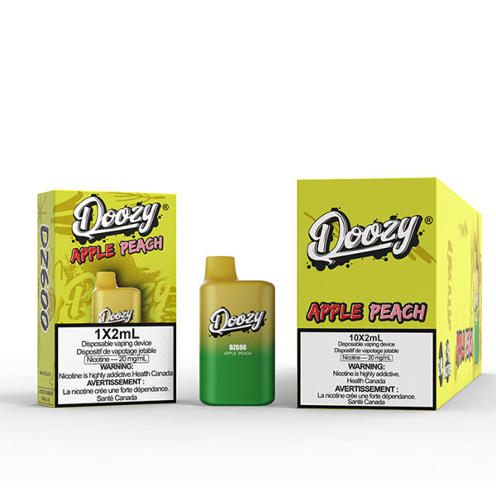DOOZY DZM22 - DOOZY DZ600 600 PUFFS Apple Peach (Federal Stamp Only)