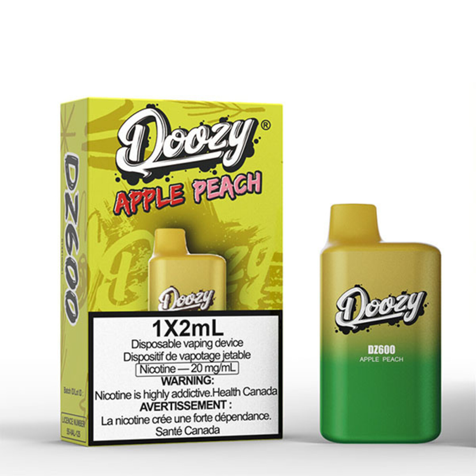 DOOZY DZM22 - DOOZY DZ600 600 PUFFS Apple Peach