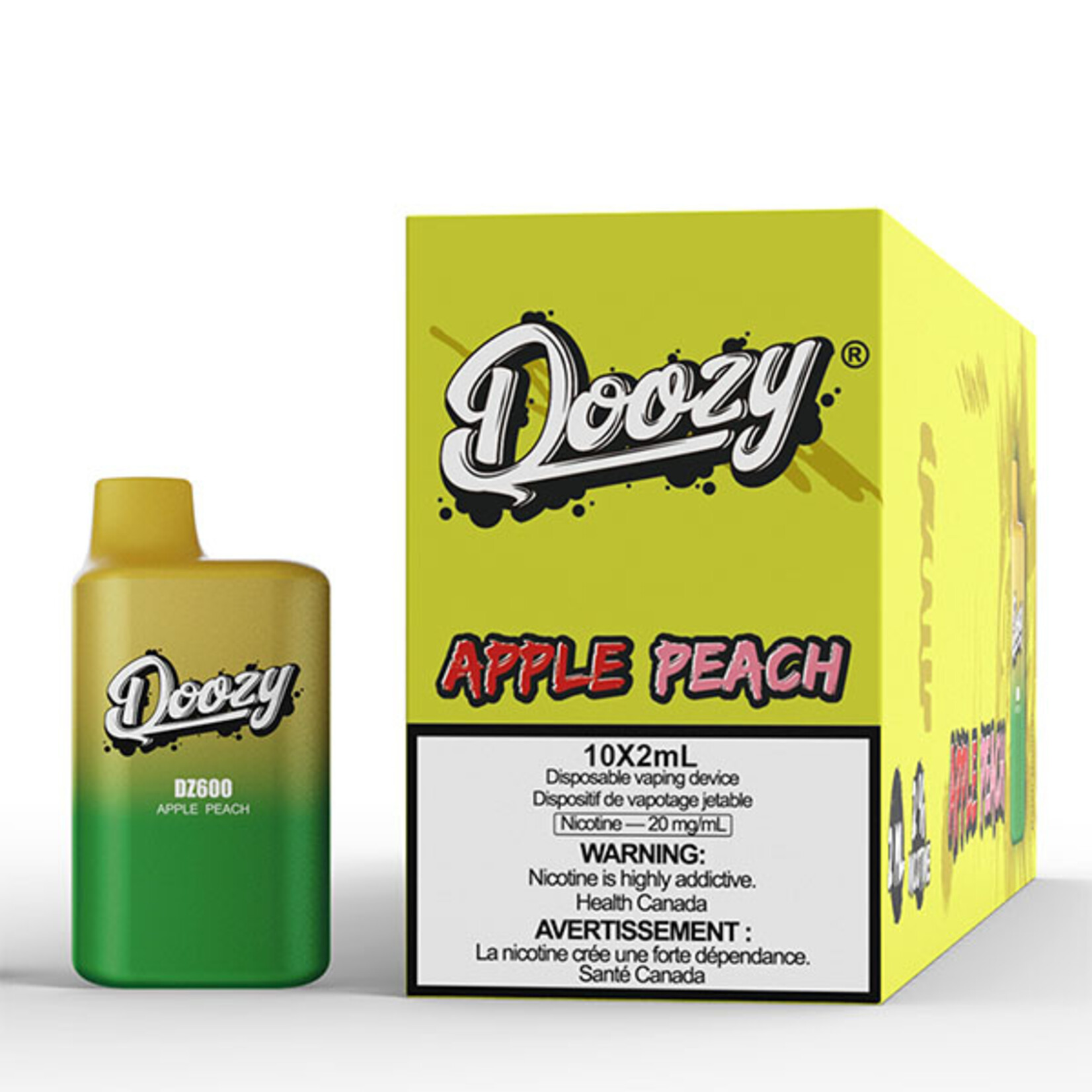 DOOZY DZM22 - DOOZY DZ600 600 PUFFS Apple Peach (Federal Stamp Only)