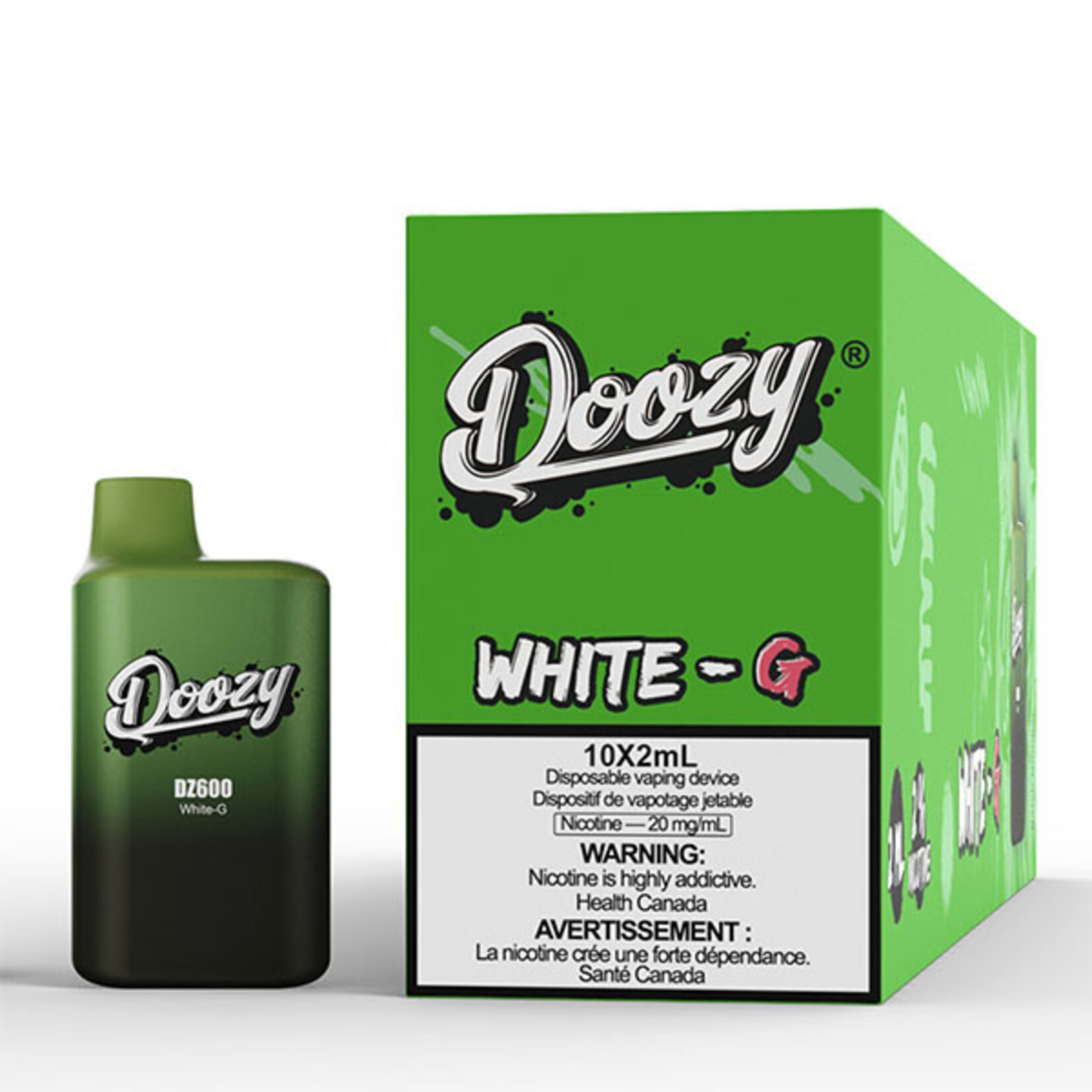 DOOZY DZM18 - DOOZY DZ600 600 PUFFS White-G (Federal Stamp Only)