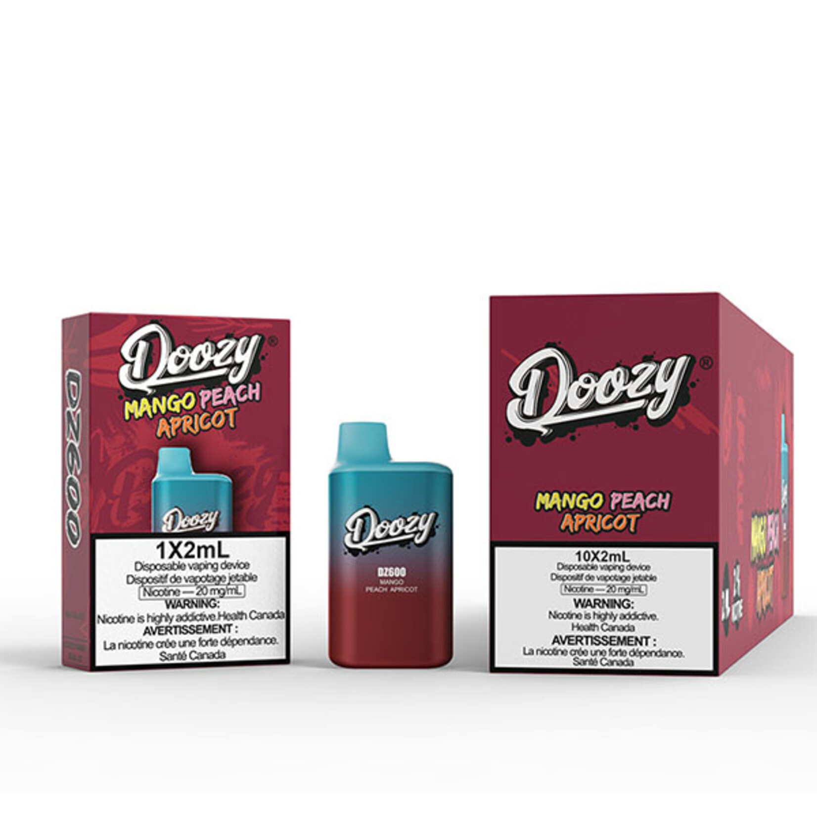 DOOZY DZM16 - DOOZY DZ600 600 PUFFS Mango Peach Apricot