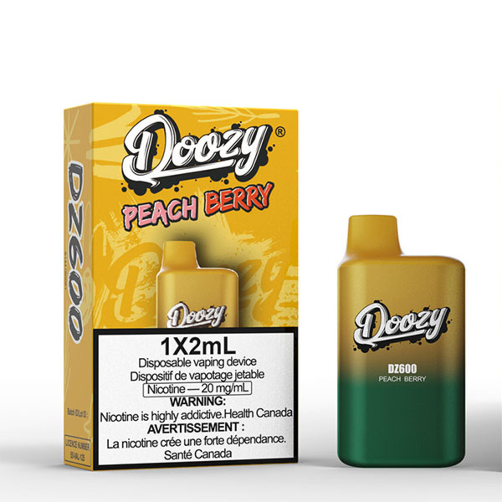 DOOZY DZM15 - DOOZY DZ600 600 PUFFS Peach Berry (Federal Stamp Only)
