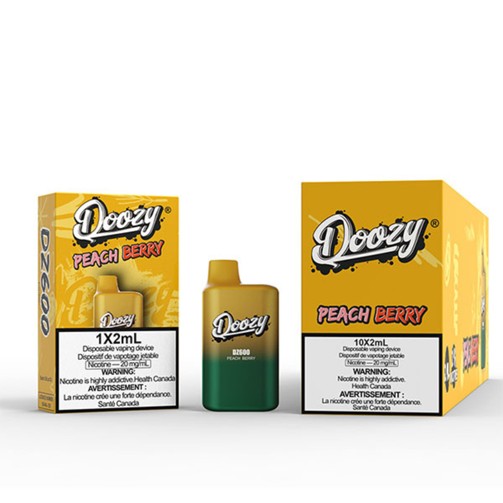 DOOZY DZM15 - DOOZY DZ600 600 PUFFS Peach Berry (Federal Stamp Only)