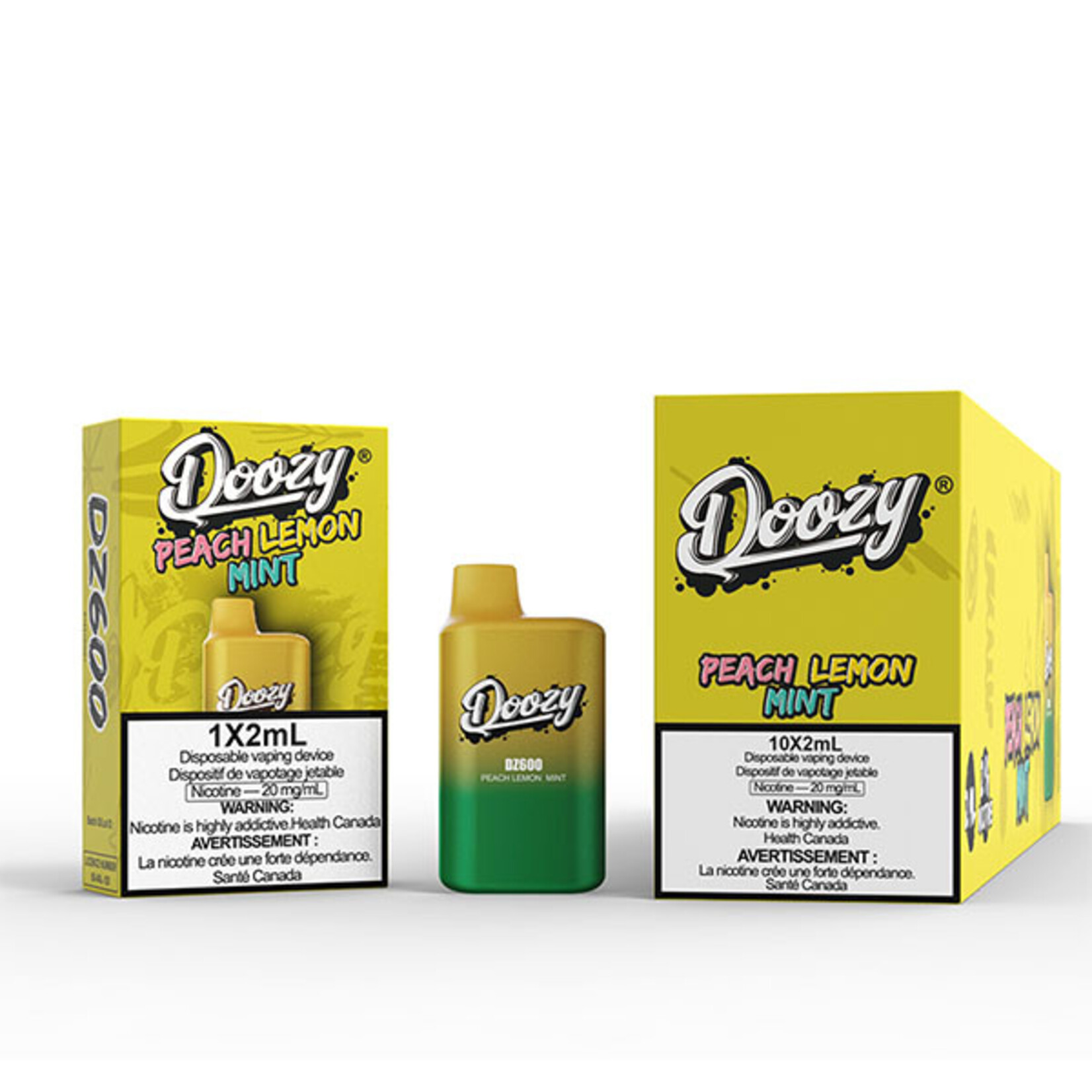 DOOZY DZM14 - DOOZY DZ600 600 PUFFS Peach Lemon Mint