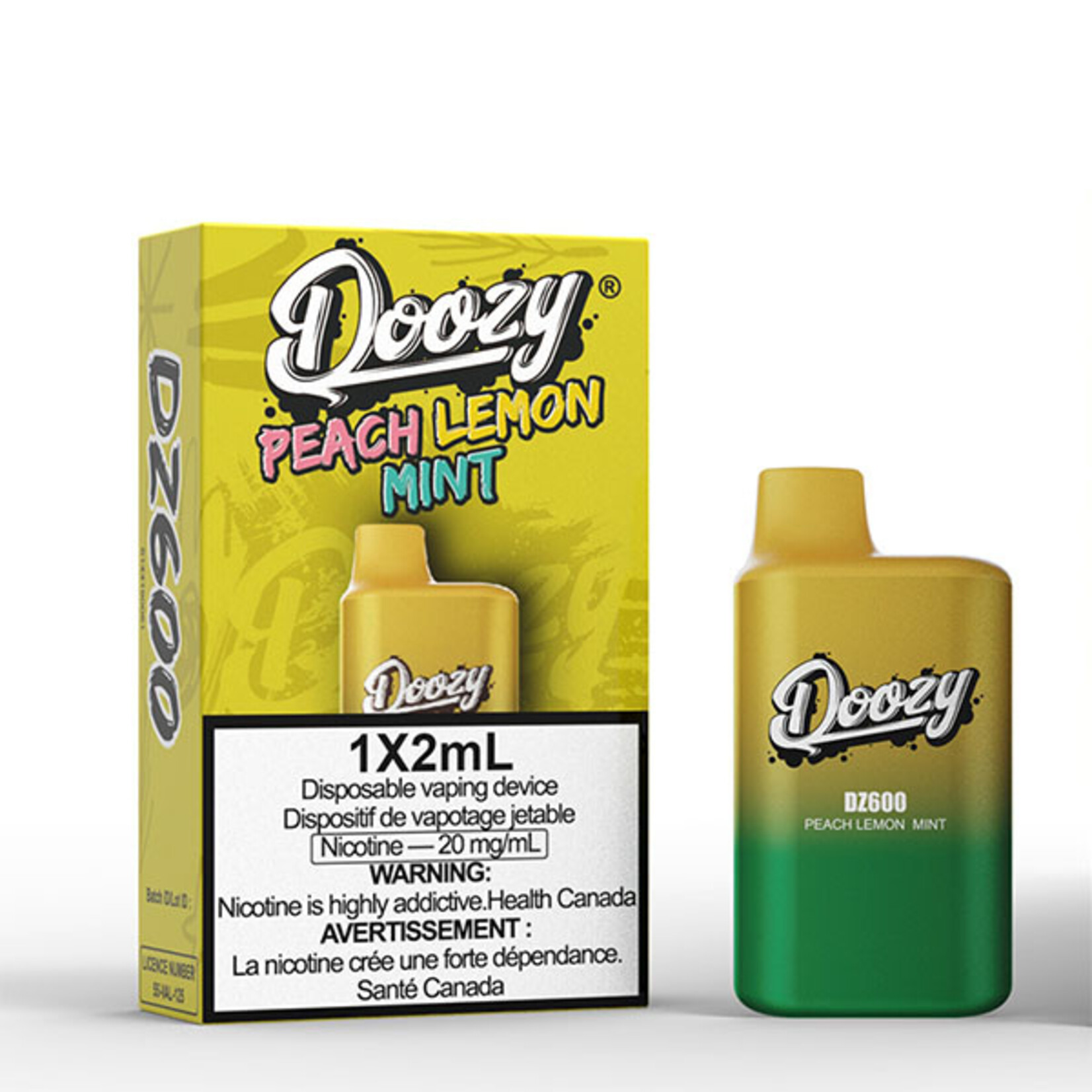 DOOZY DZM14 - DOOZY DZ600 600 PUFFS Peach Lemon Mint