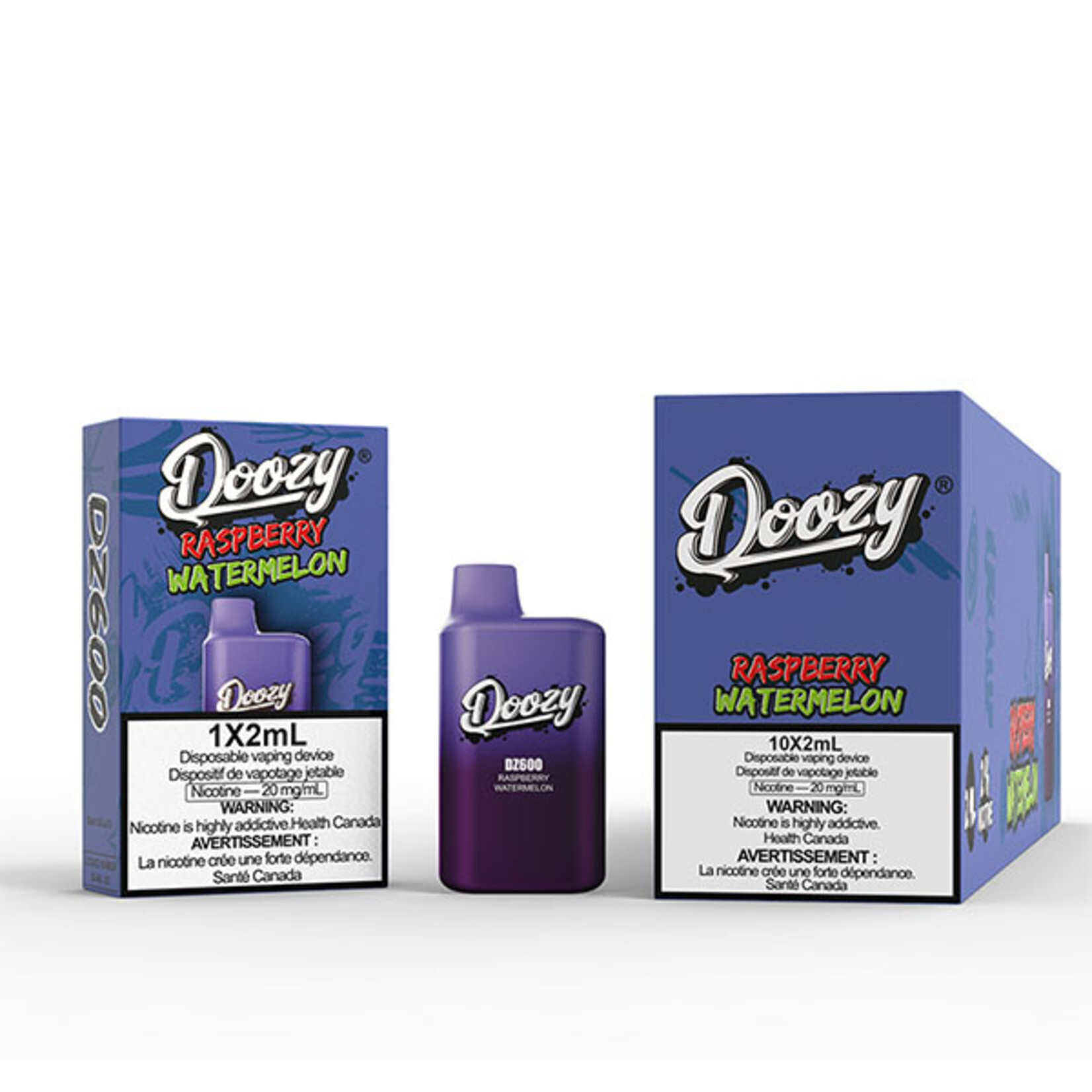 DOOZY DZM12 - DOOZY DZ600 600 PUFFS Raspberry Watermelon