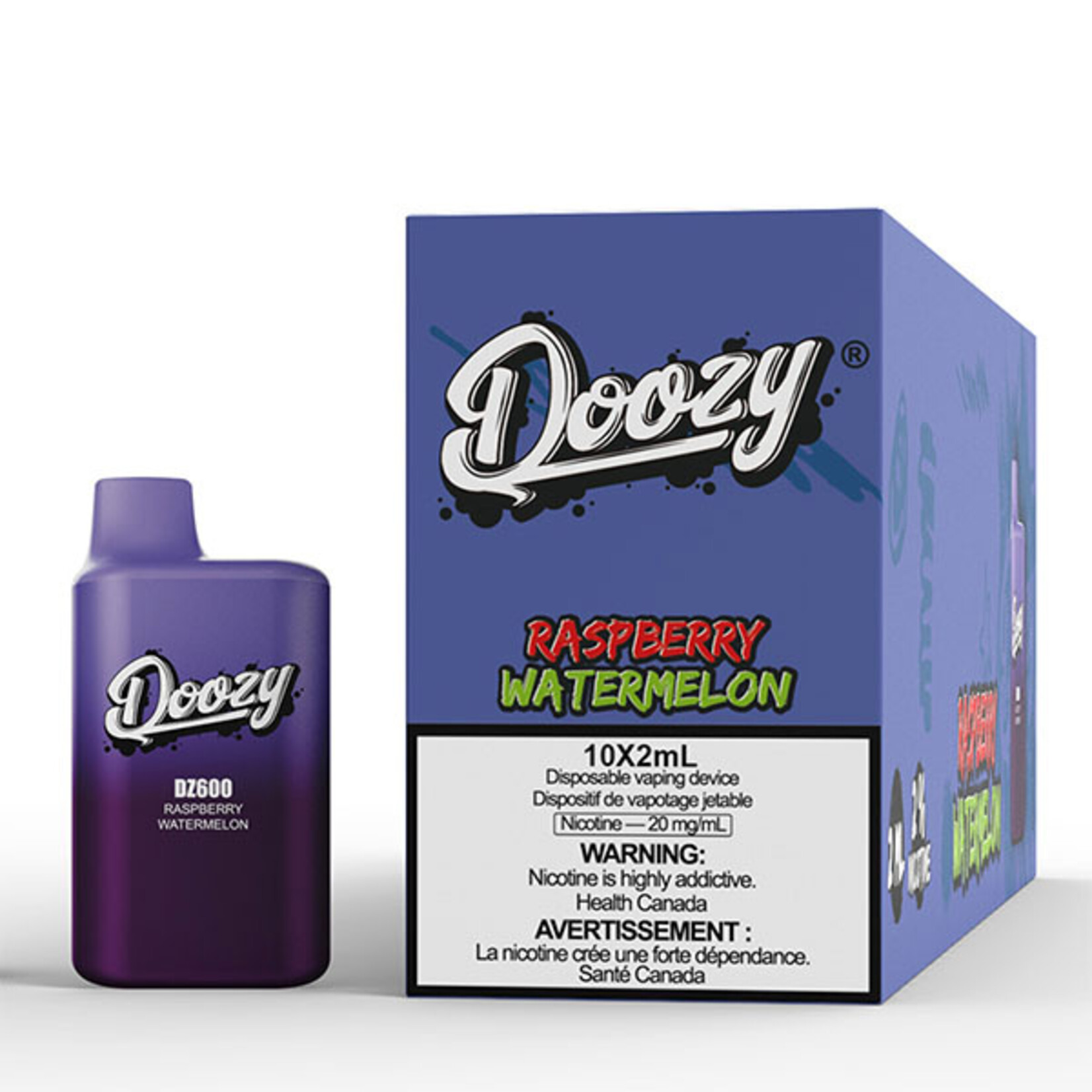DOOZY DZM12 - DOOZY DZ600 600 PUFFS Raspberry Watermelon